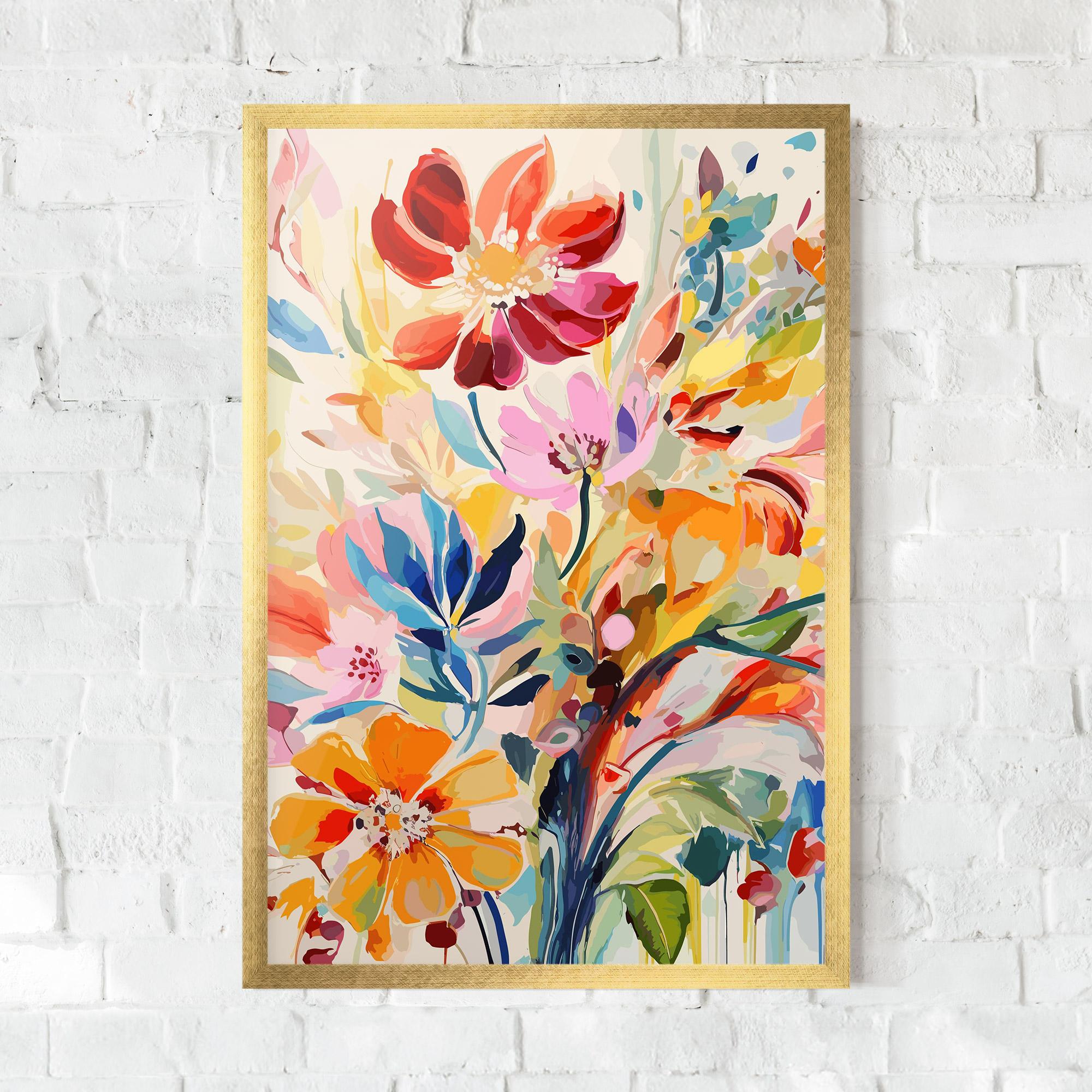 Gerahmte Poster Red Orange Spring mockup 0