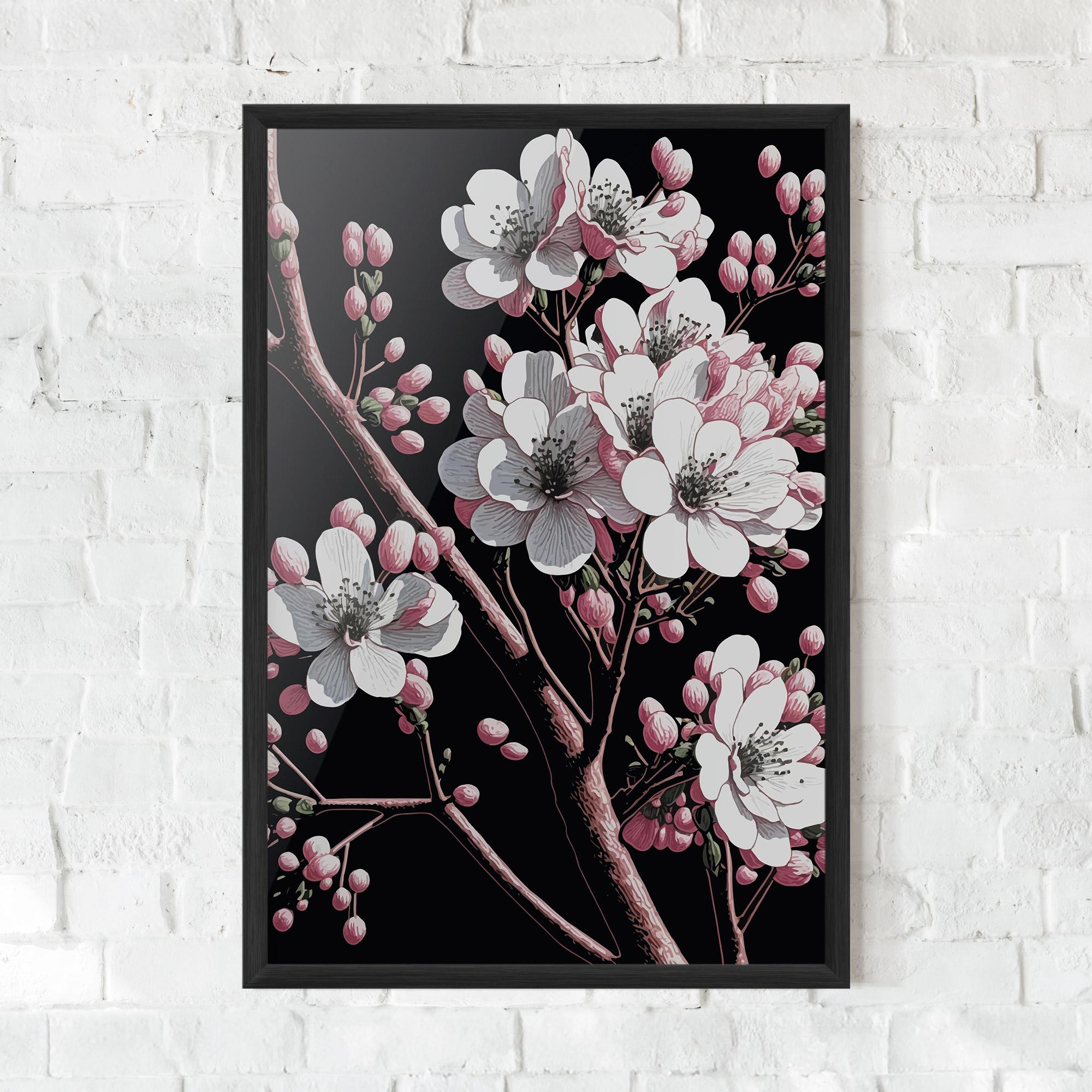 Gerahmte Poster Spring Flowers mockup 0