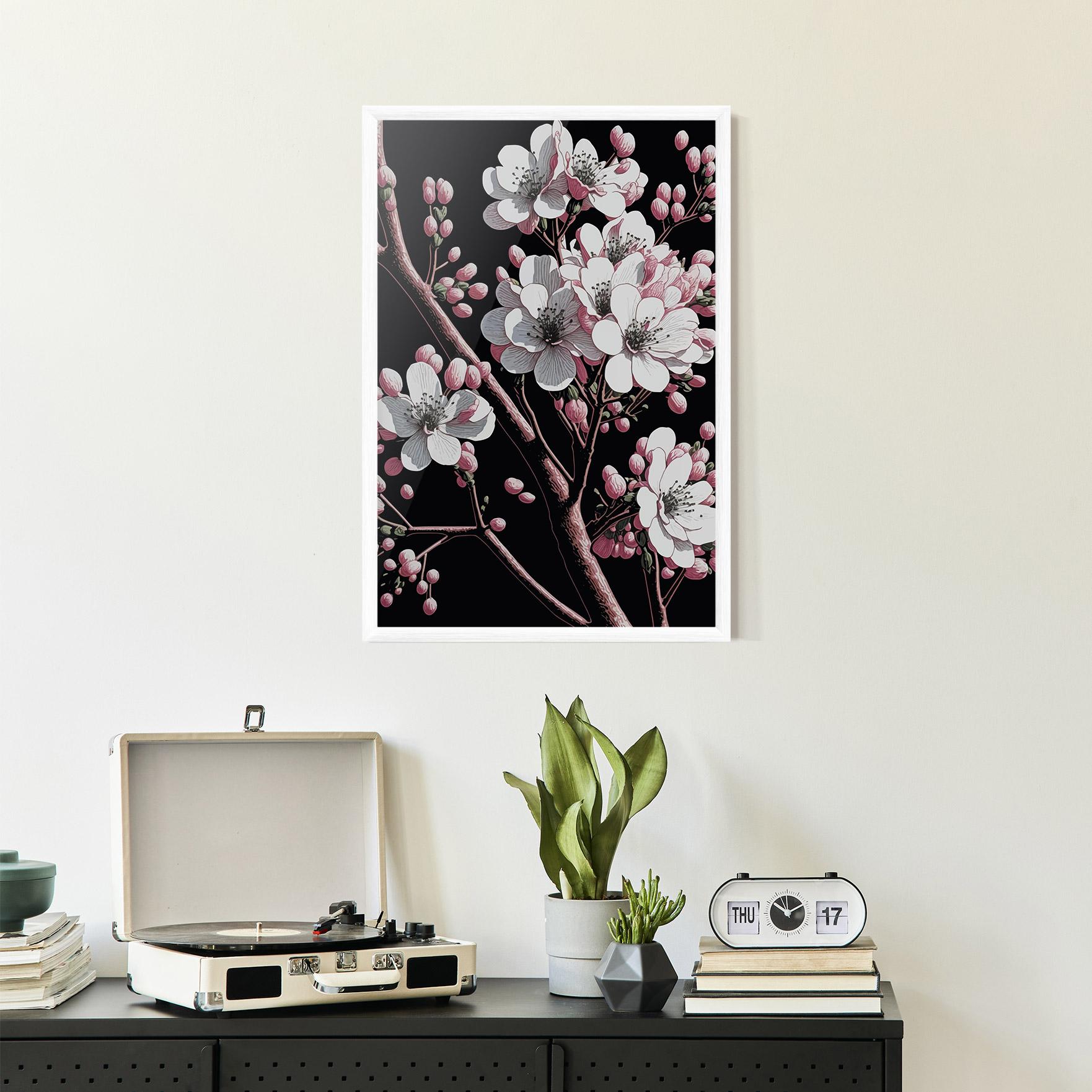 Gerahmte Poster Spring Flowers mockup 2