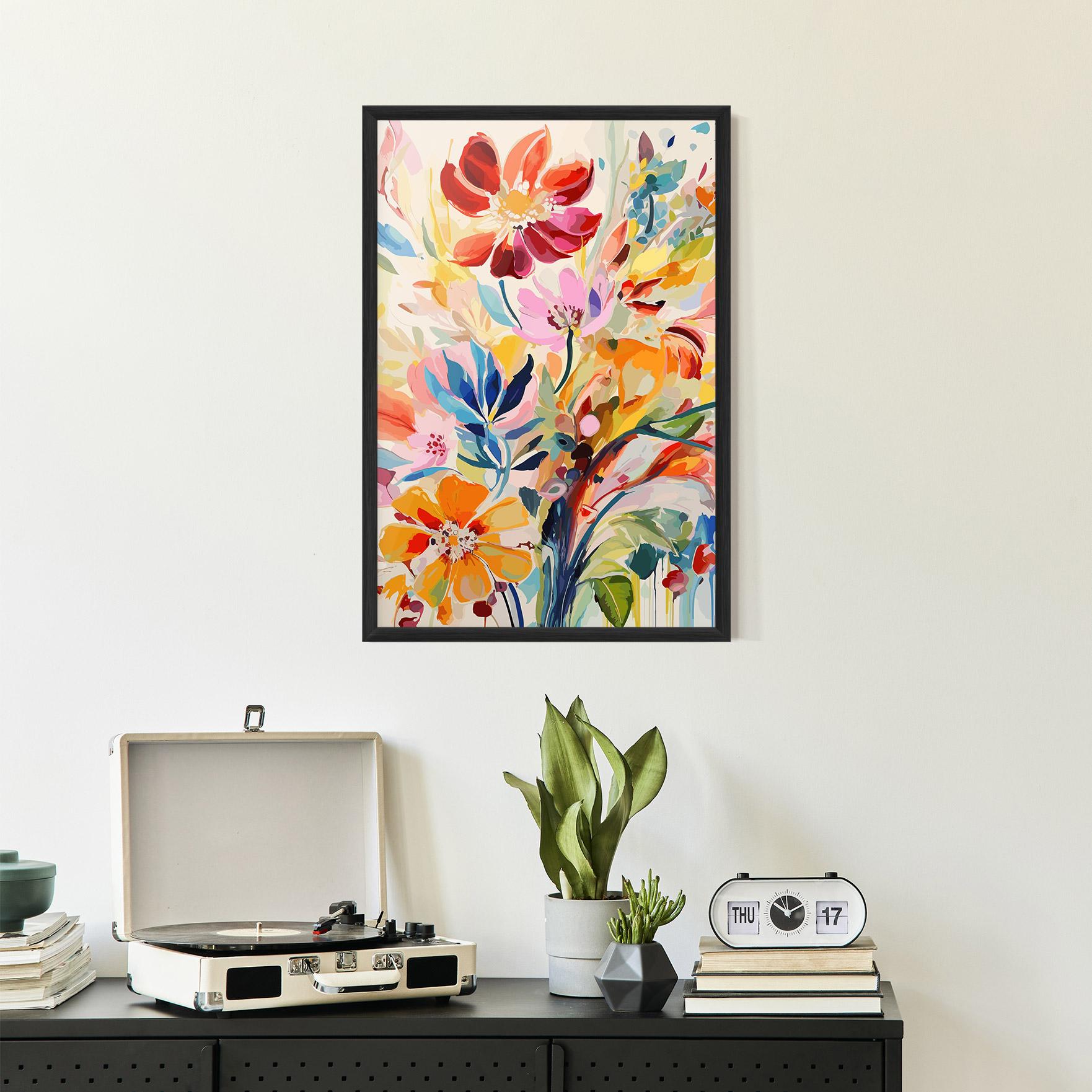 Gerahmte Poster Red Orange Spring mockup 2