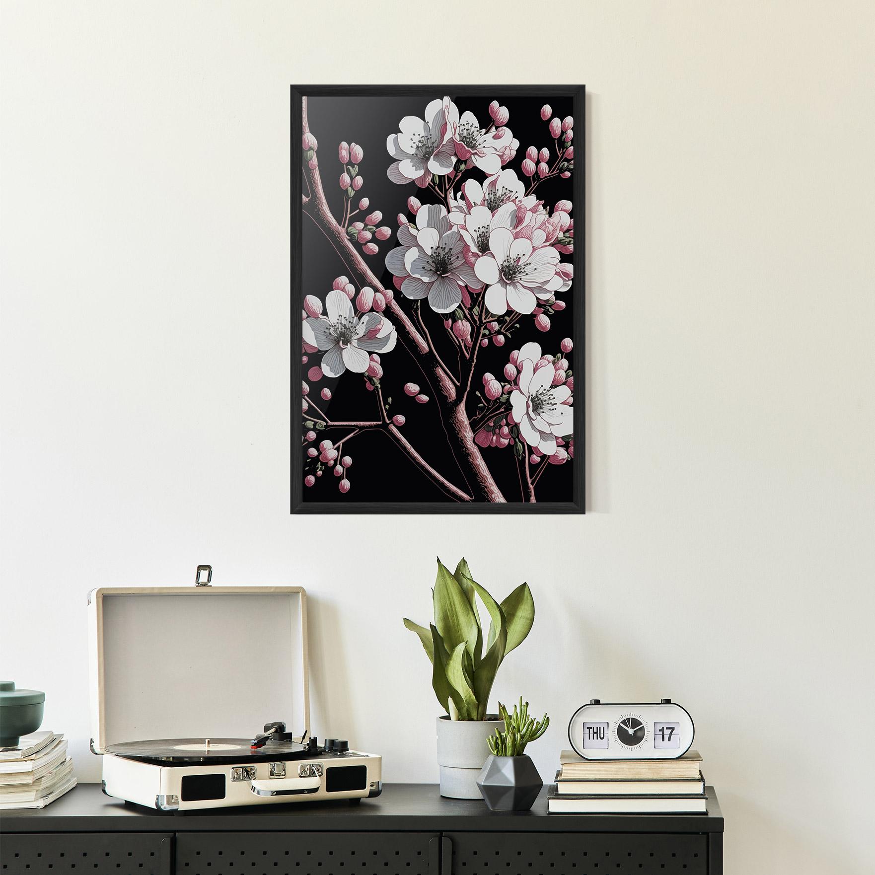 Gerahmte Poster Spring Flowers mockup 2