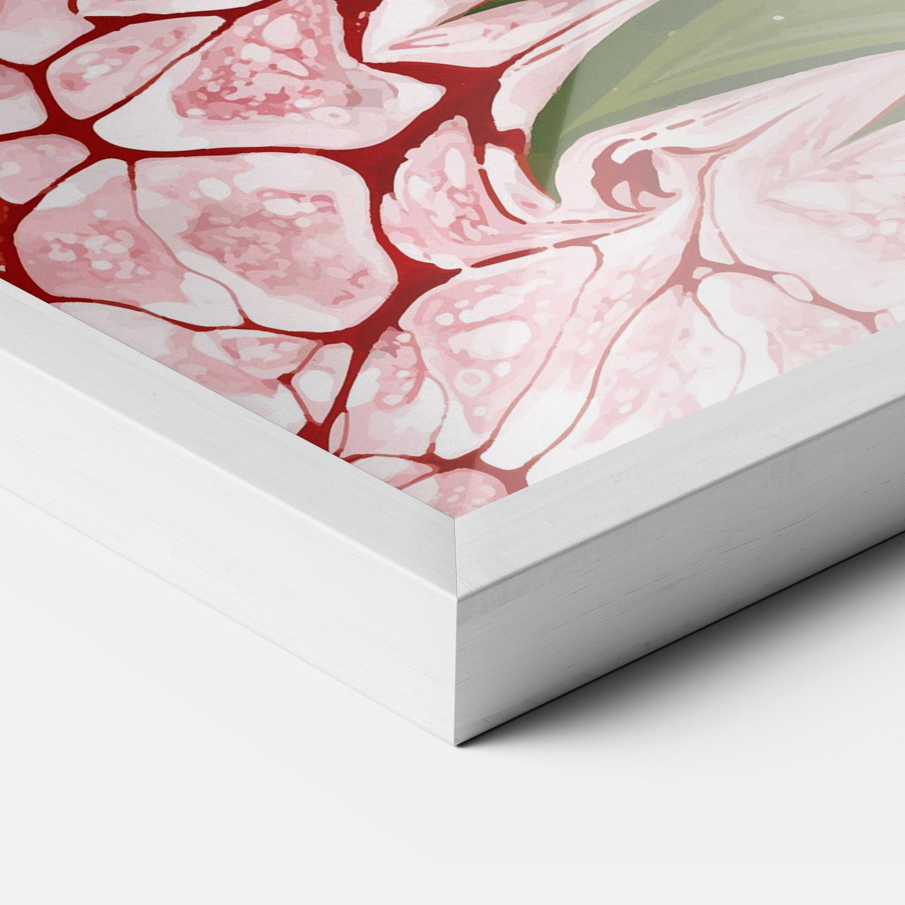 Gerahmte Poster Blue Spring Flower mockup 3