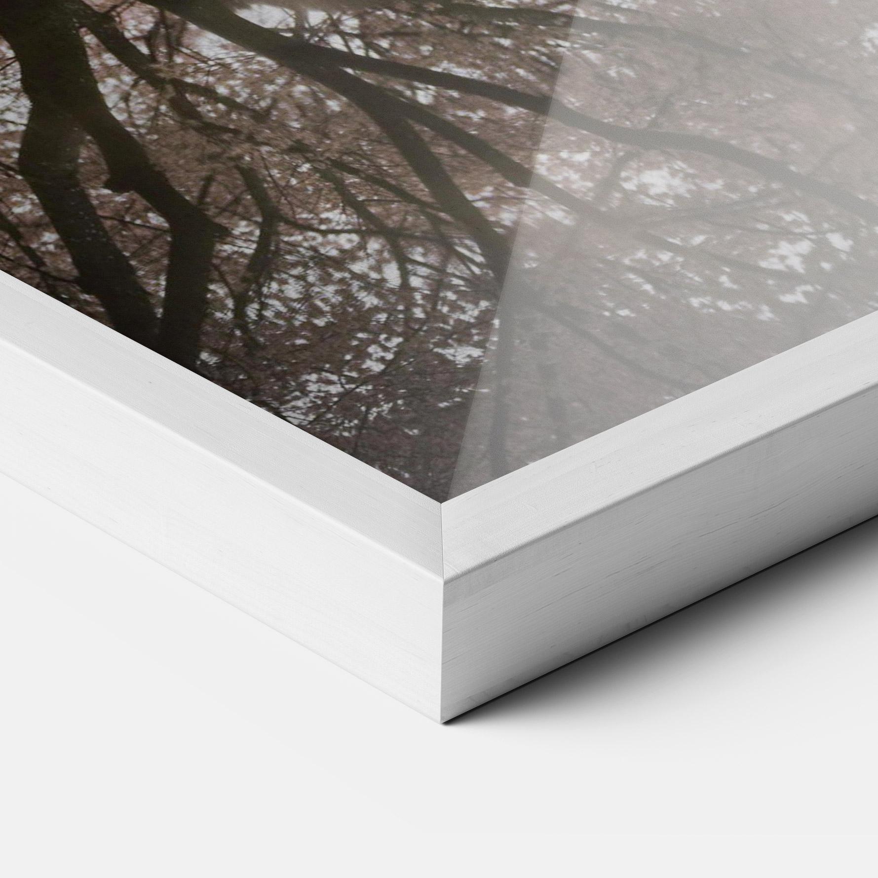 Gerahmte Poster Pretty Pink Spring Tree mockup 3