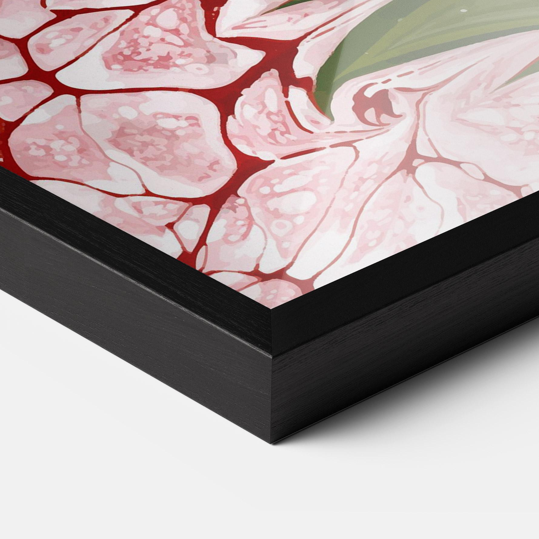 Gerahmte Poster Blue Spring Flower mockup 3