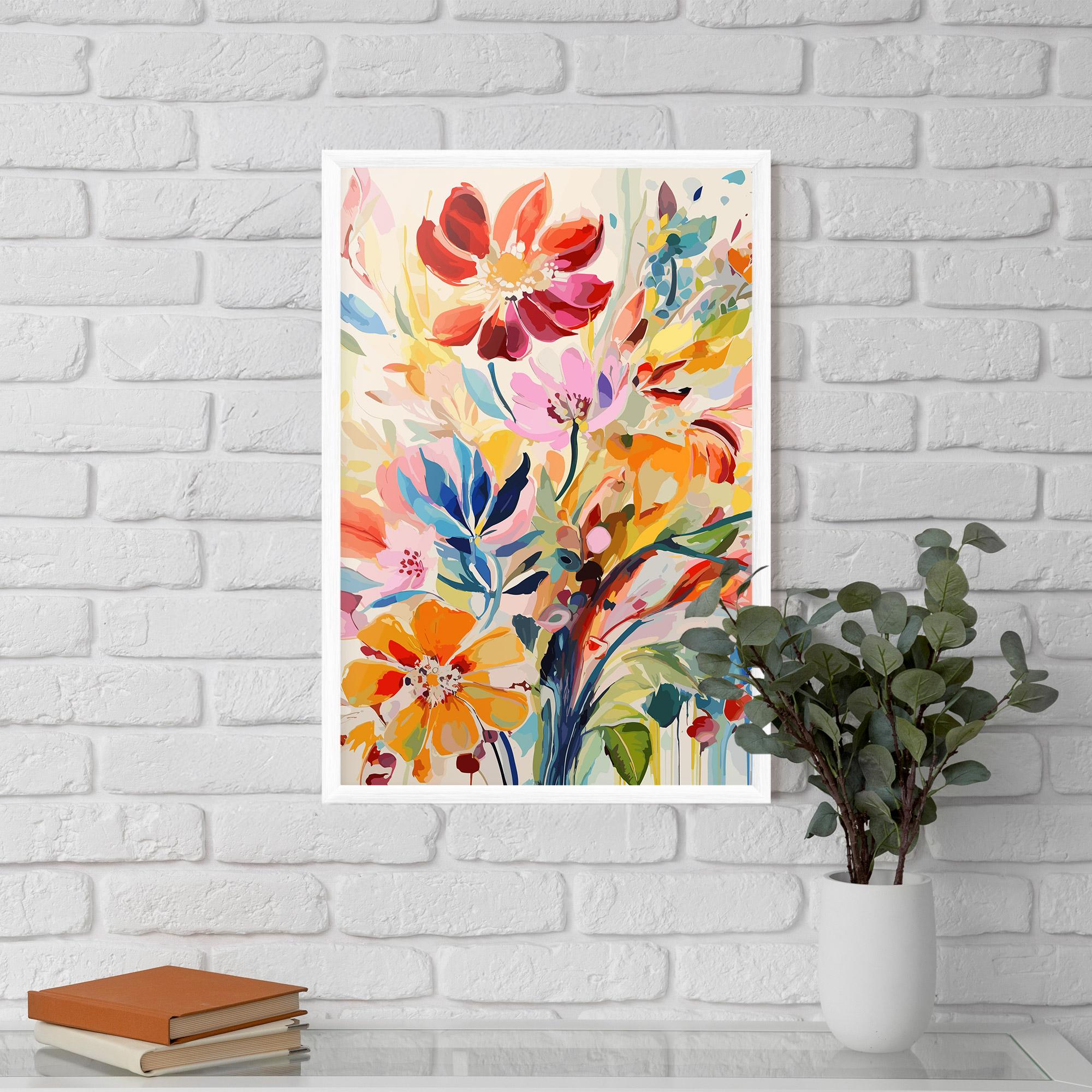 Gerahmte Poster Red Orange Spring mockup 5