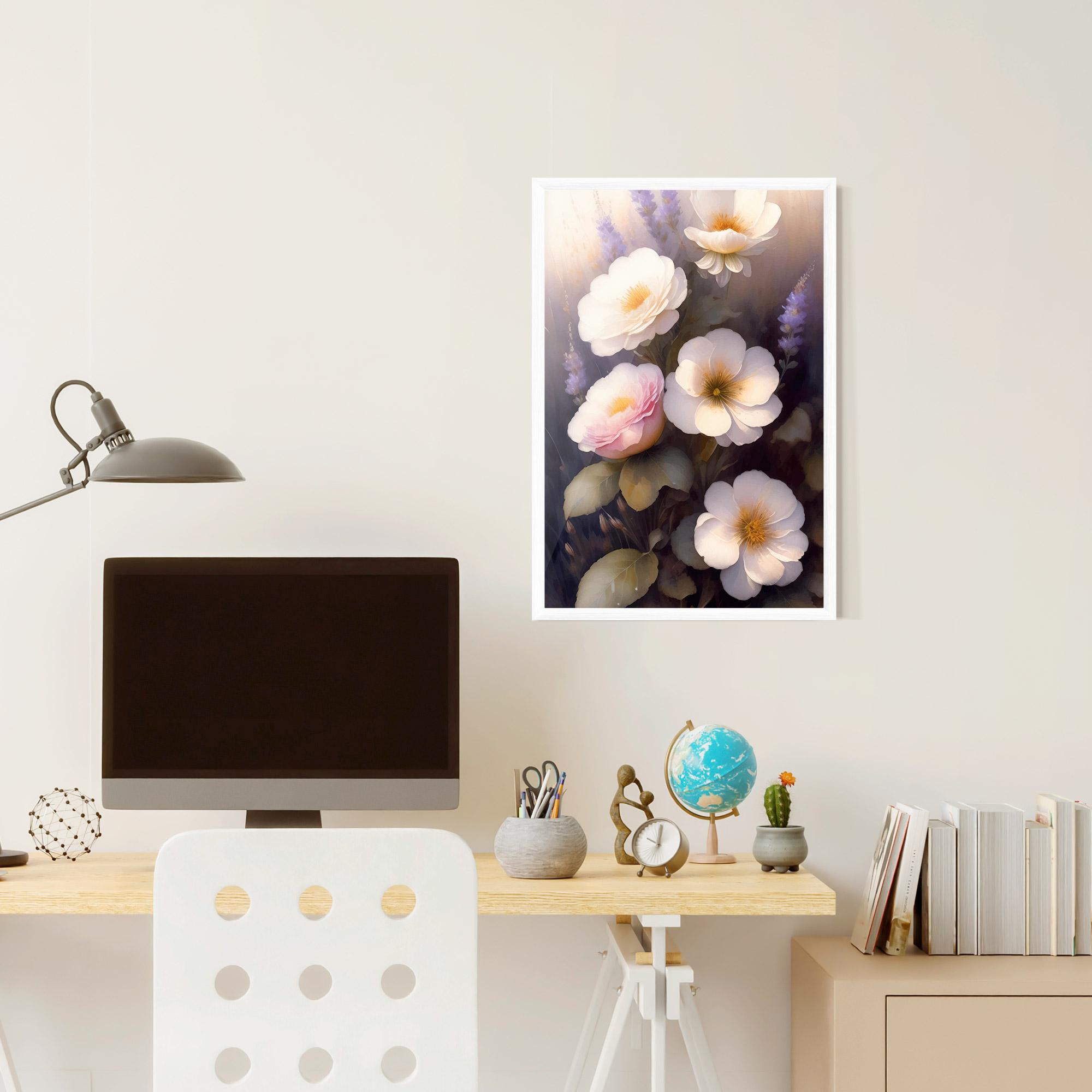 Gerahmte Poster Cream Flower Spring mockup 6