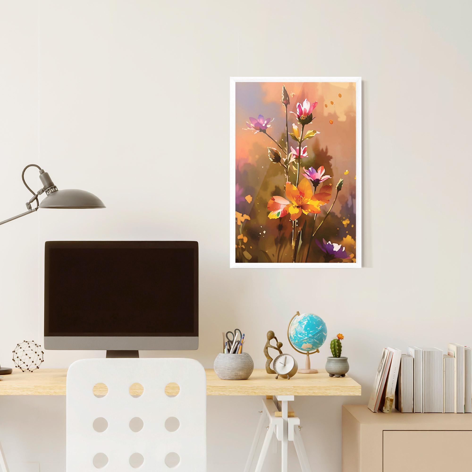 Gerahmte Poster Orange Pink Spring mockup 6