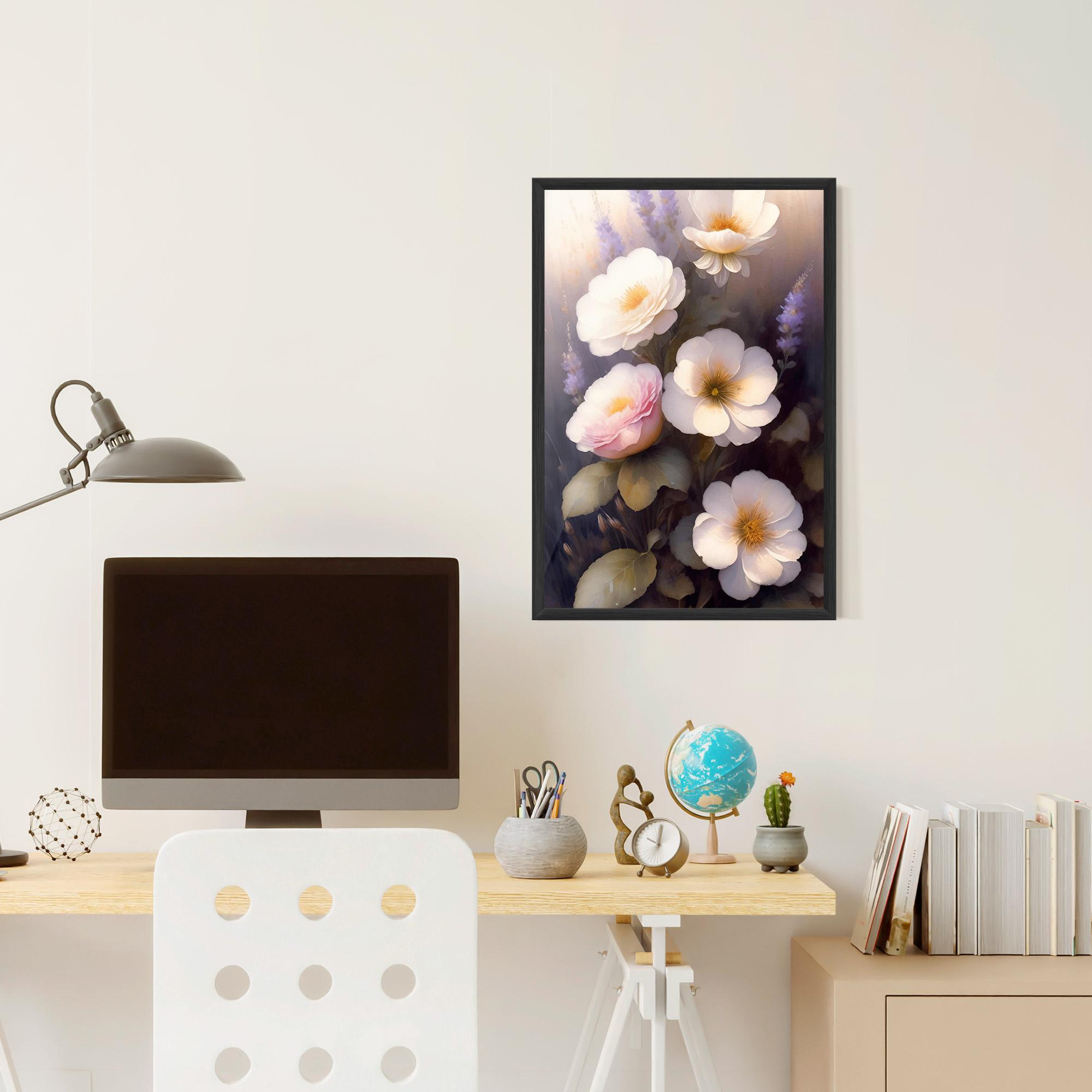 Gerahmte Poster Cream Flower Spring mockup 6