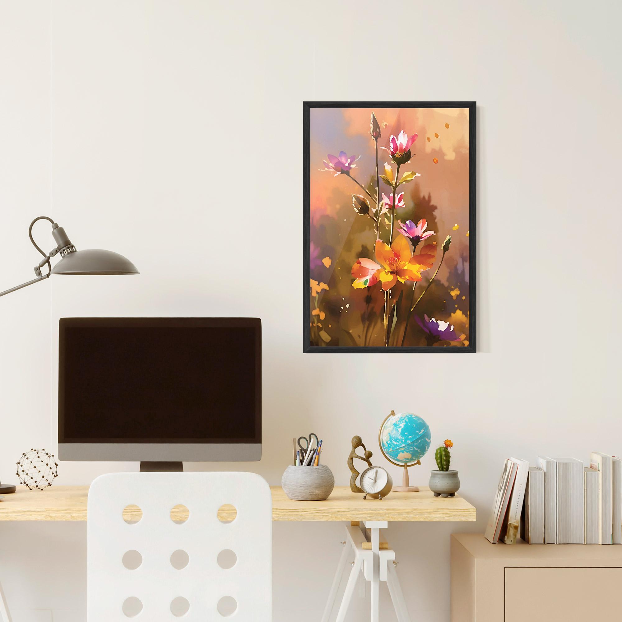 Gerahmte Poster Orange Pink Spring mockup 6