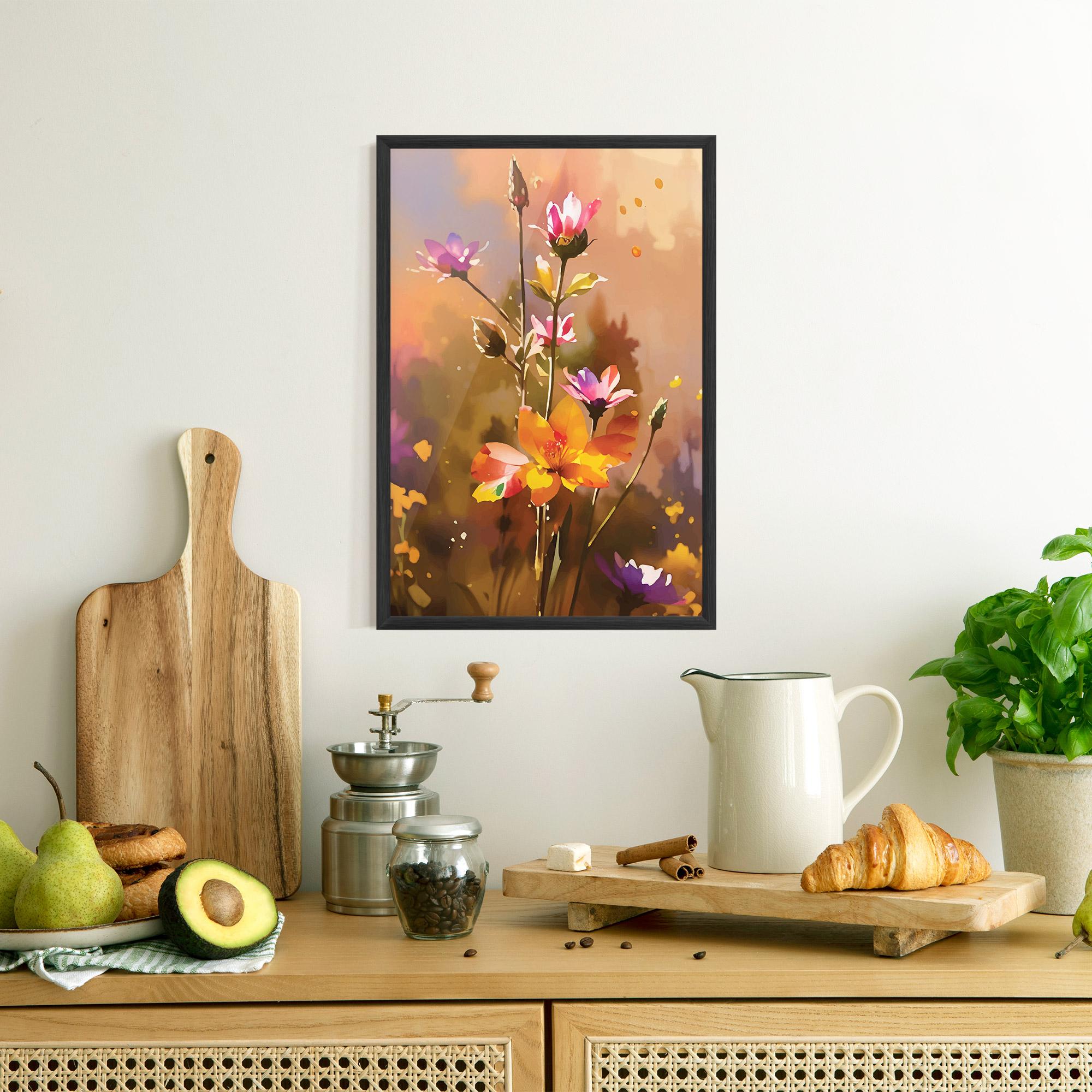 Gerahmte Poster Orange Pink Spring mockup 8