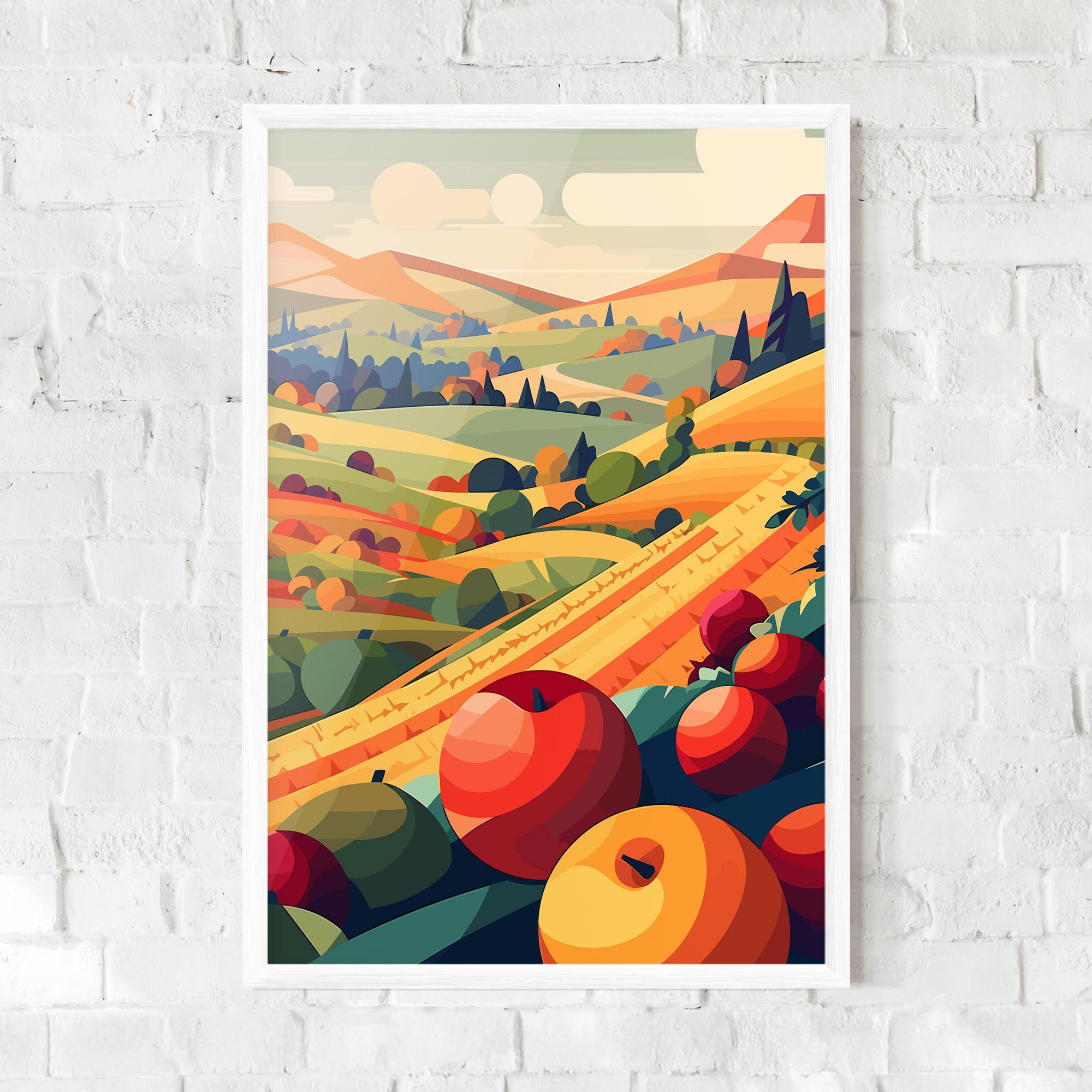 Gerahmte Poster Autumn Rural Fruits mockup 0