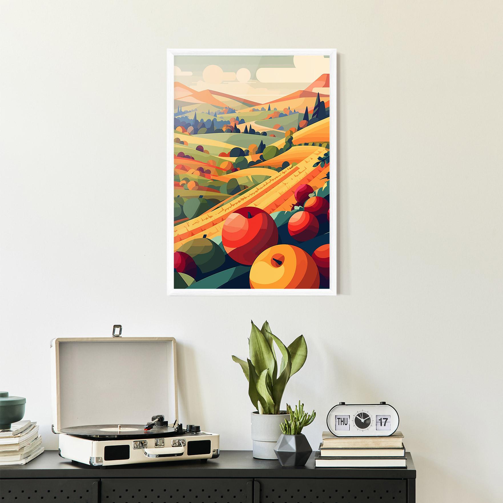 Gerahmte Poster Autumn Rural Fruits mockup 2