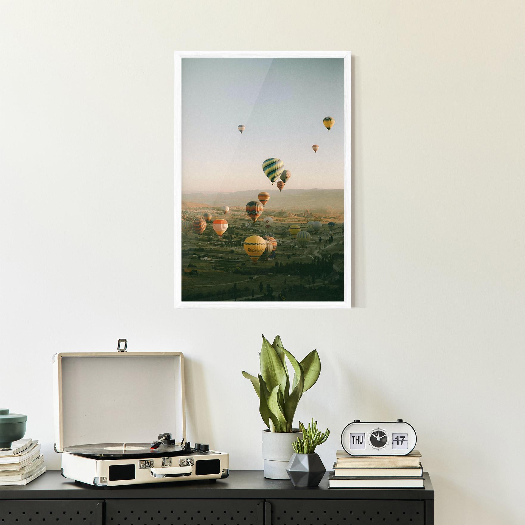 Gerahmte Poster Hot Ballons mockup 2