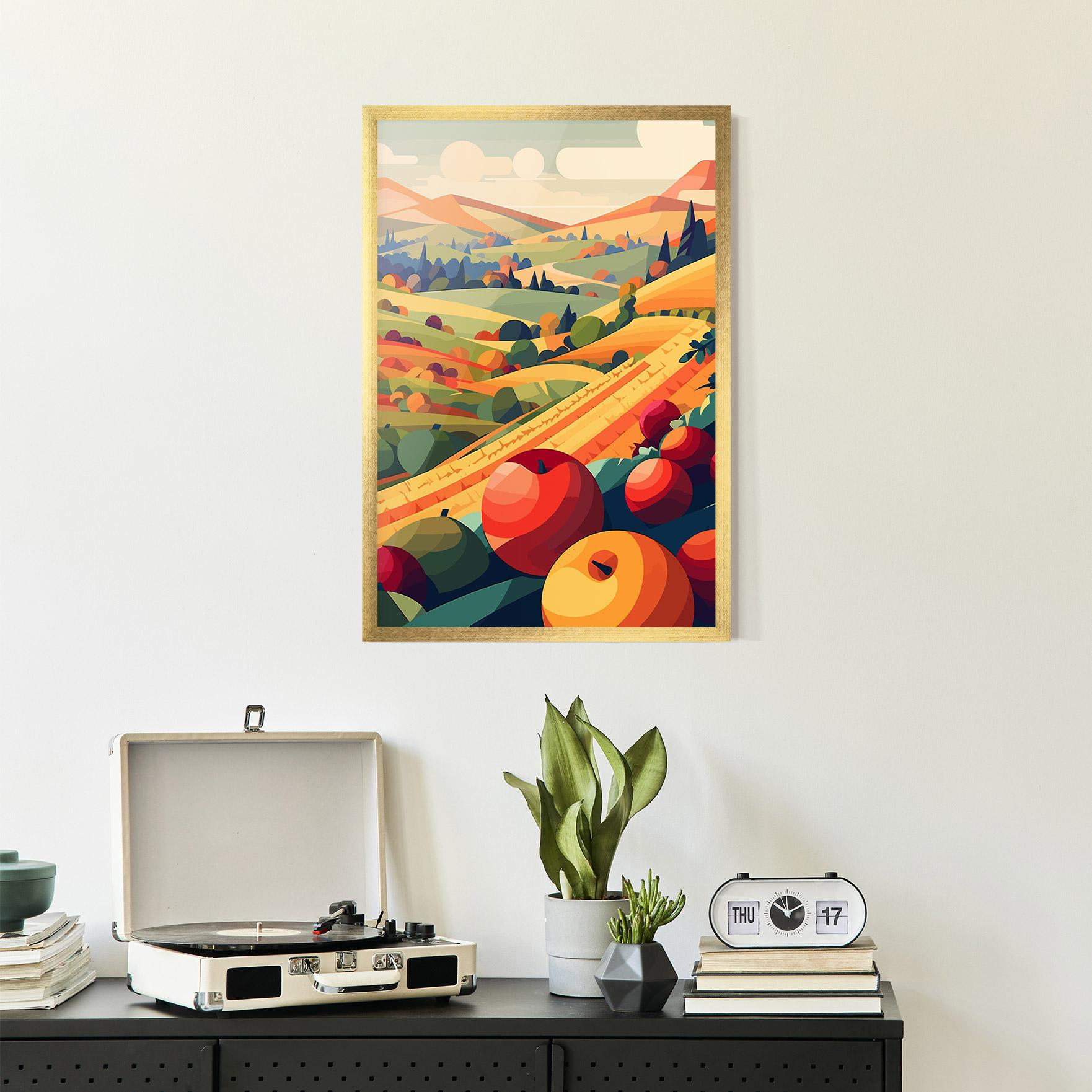 Gerahmte Poster Autumn Rural Fruits mockup 2