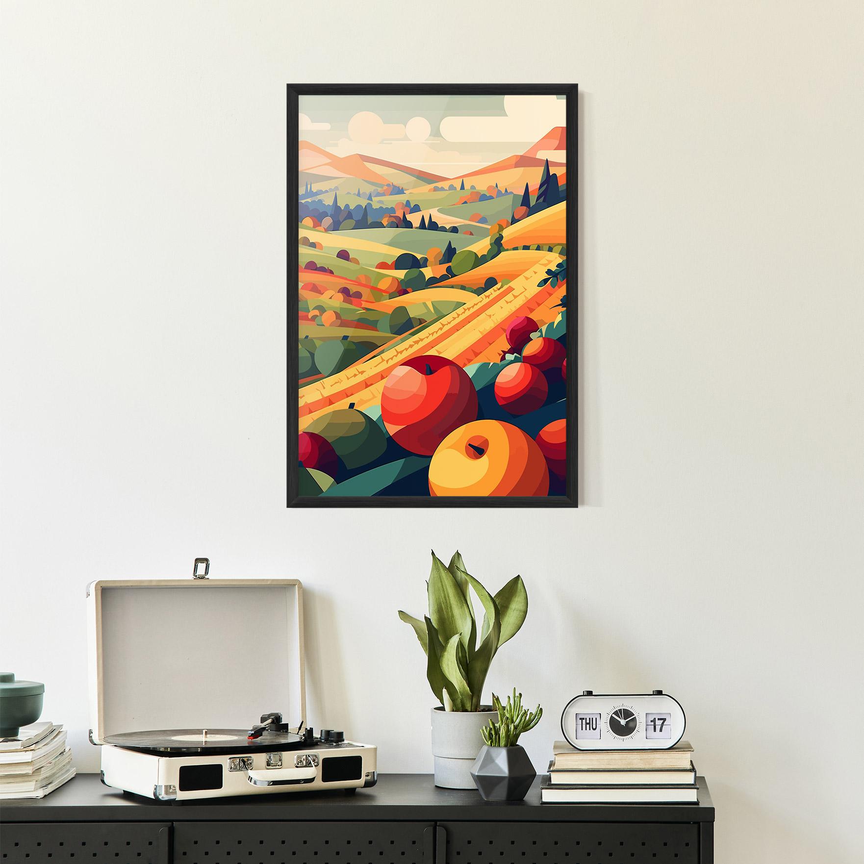 Gerahmte Poster Autumn Rural Fruits mockup 2
