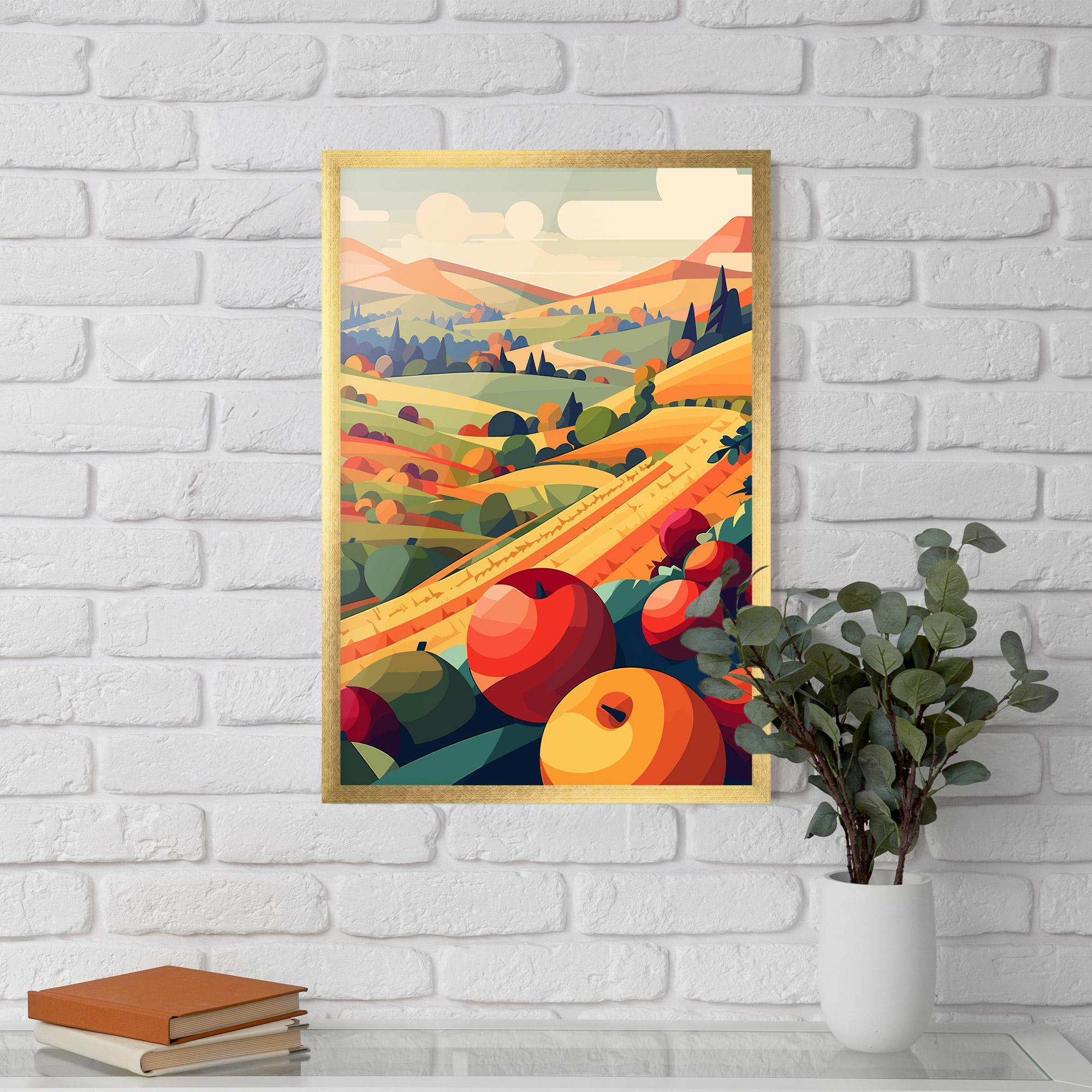 Gerahmte Poster Autumn Rural Fruits mockup 5