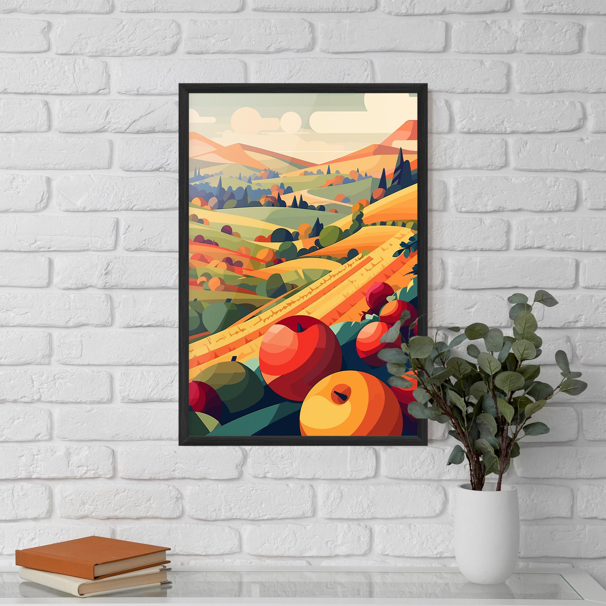 Gerahmte Poster Autumn Rural Fruits mockup 5