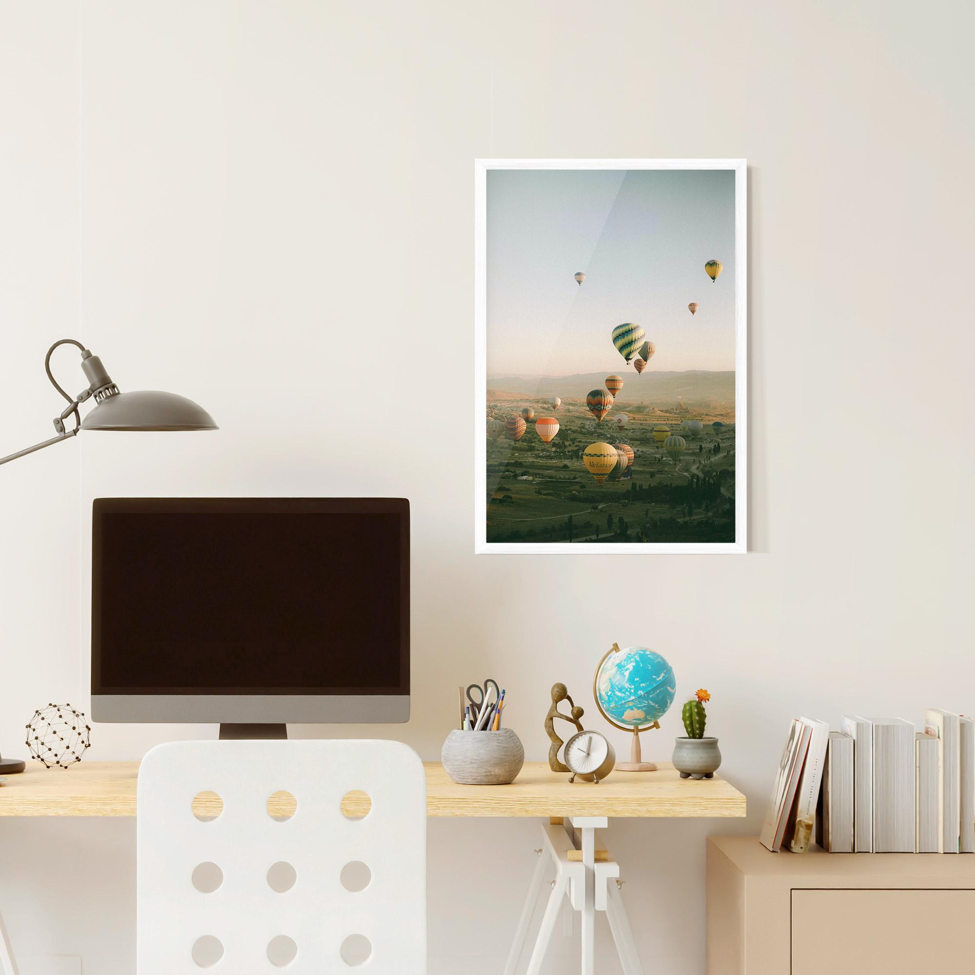 Gerahmte Poster Hot Ballons mockup 6