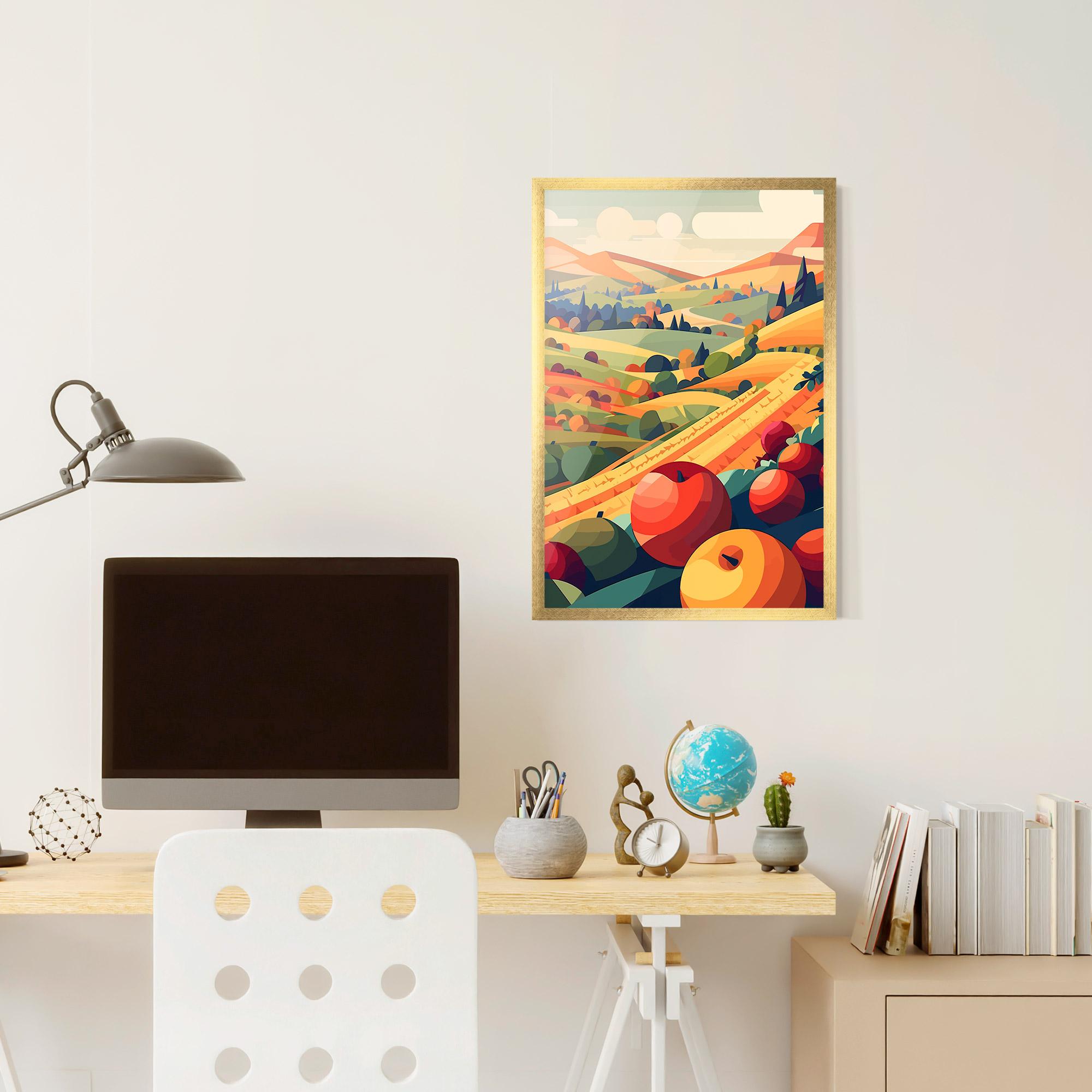 Gerahmte Poster Autumn Rural Fruits mockup 6