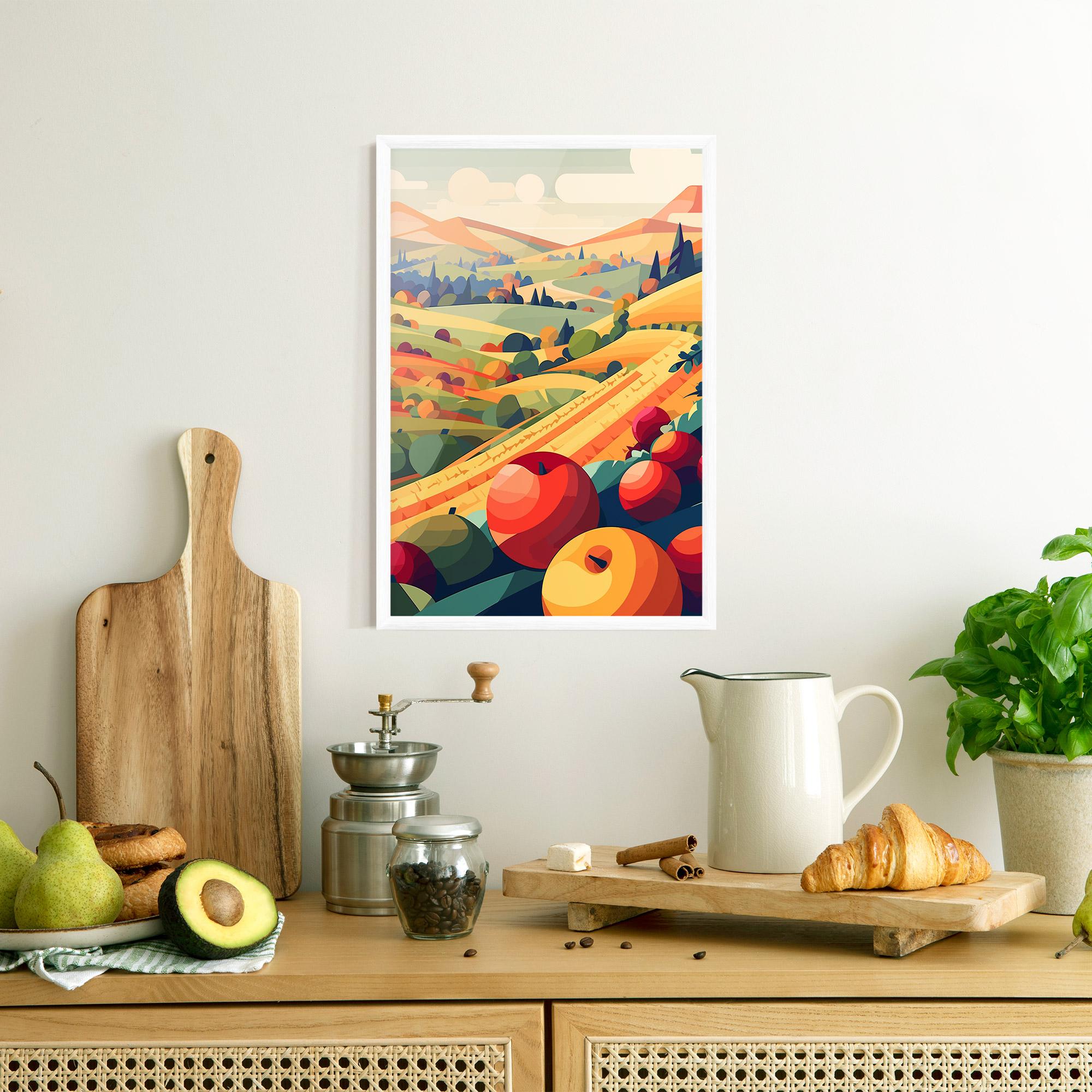 Gerahmte Poster Autumn Rural Fruits mockup 8