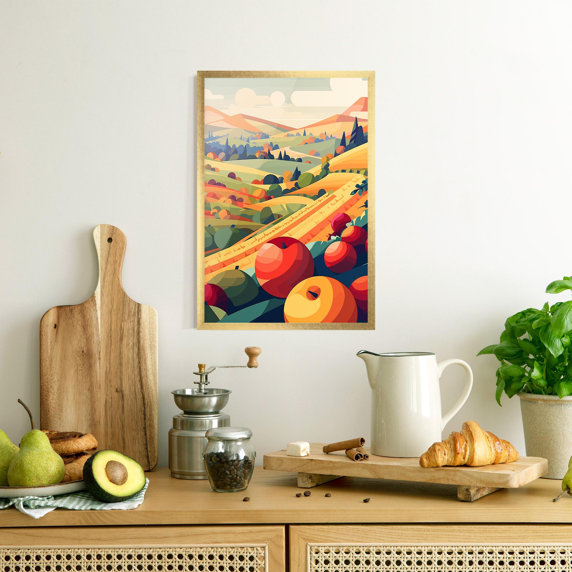 Gerahmte Poster Autumn Rural Fruits mockup 8