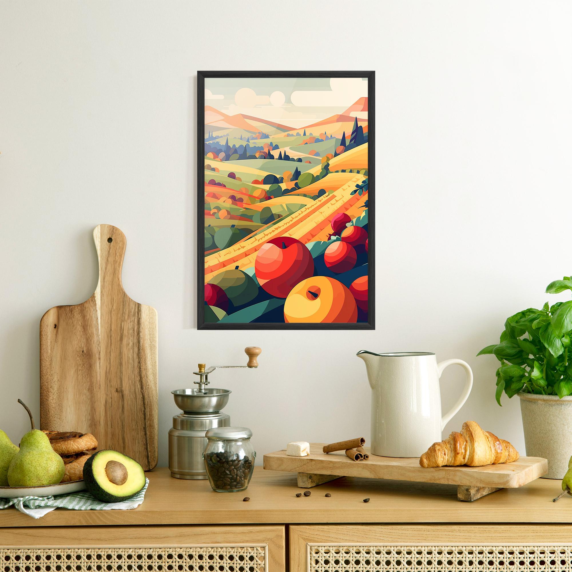 Gerahmte Poster Autumn Rural Fruits mockup 8