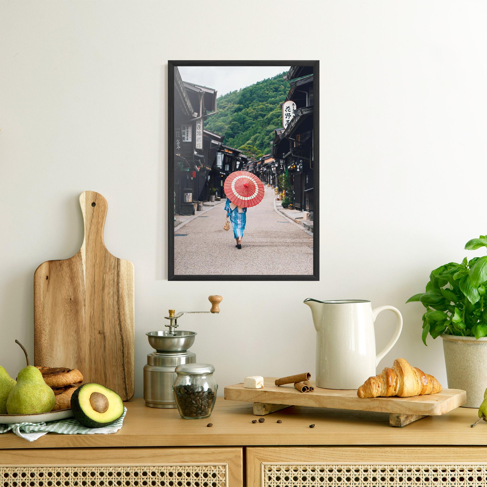 Gerahmte Poster China Roads mockup 8