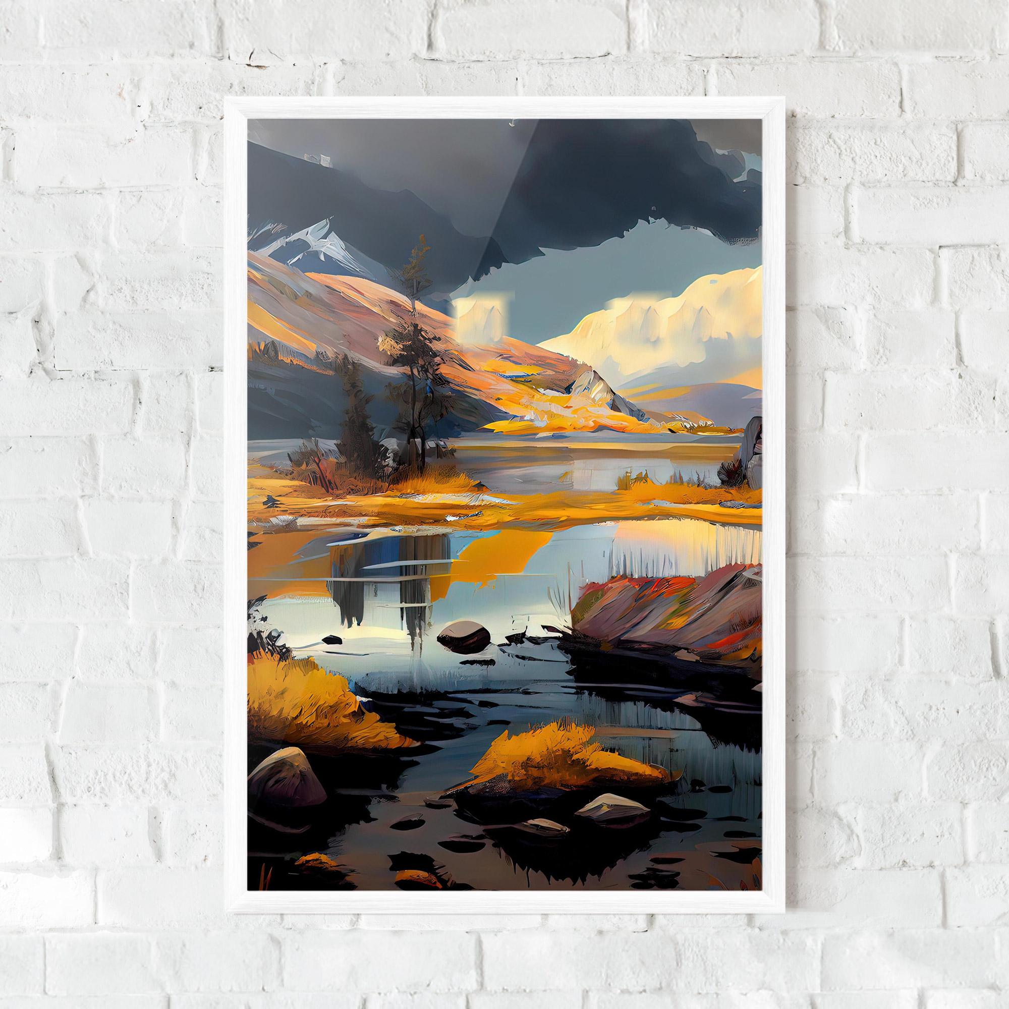 Gerahmte Poster Autumn Landscape mockup 0