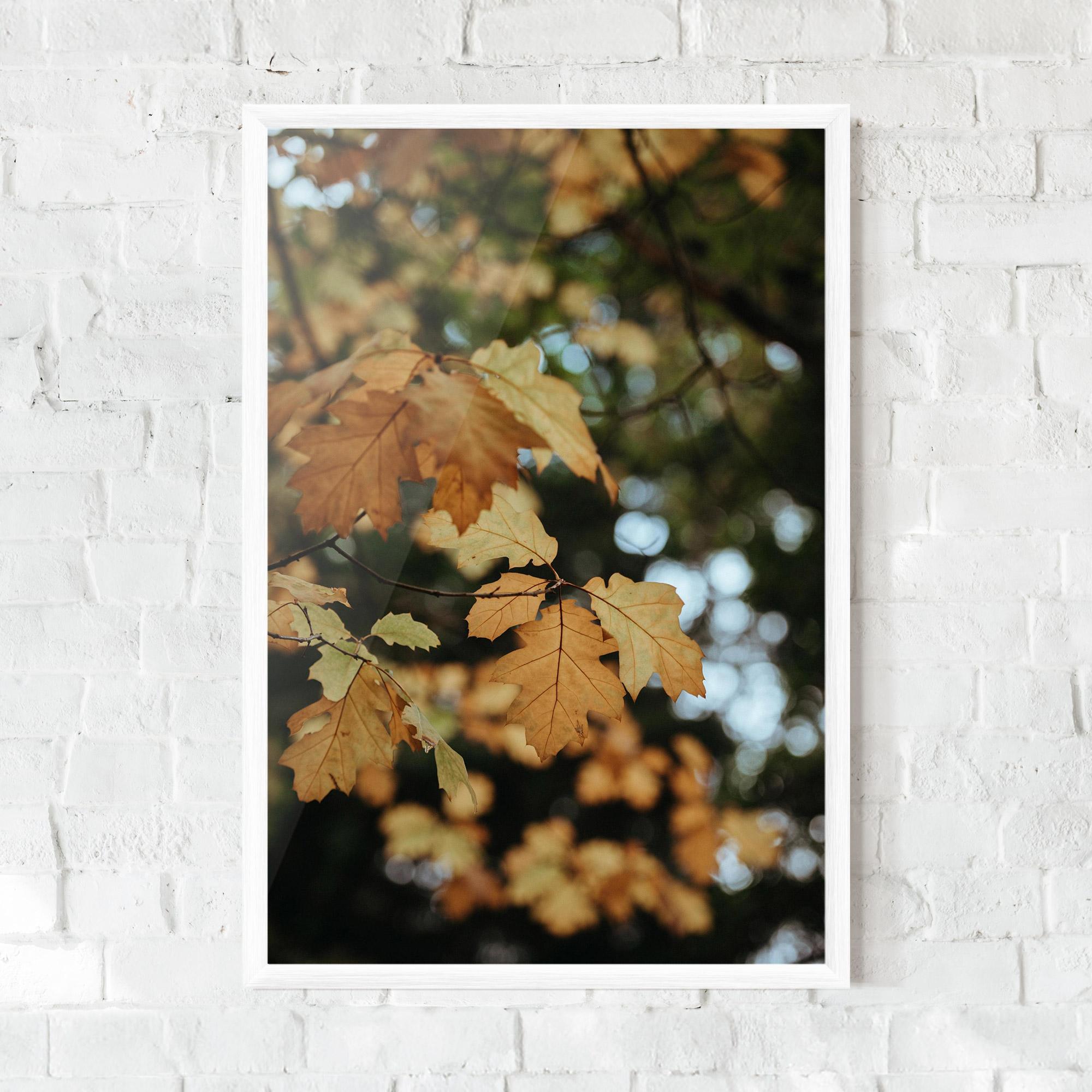 Gerahmte Poster Brown Leaves mockup 0