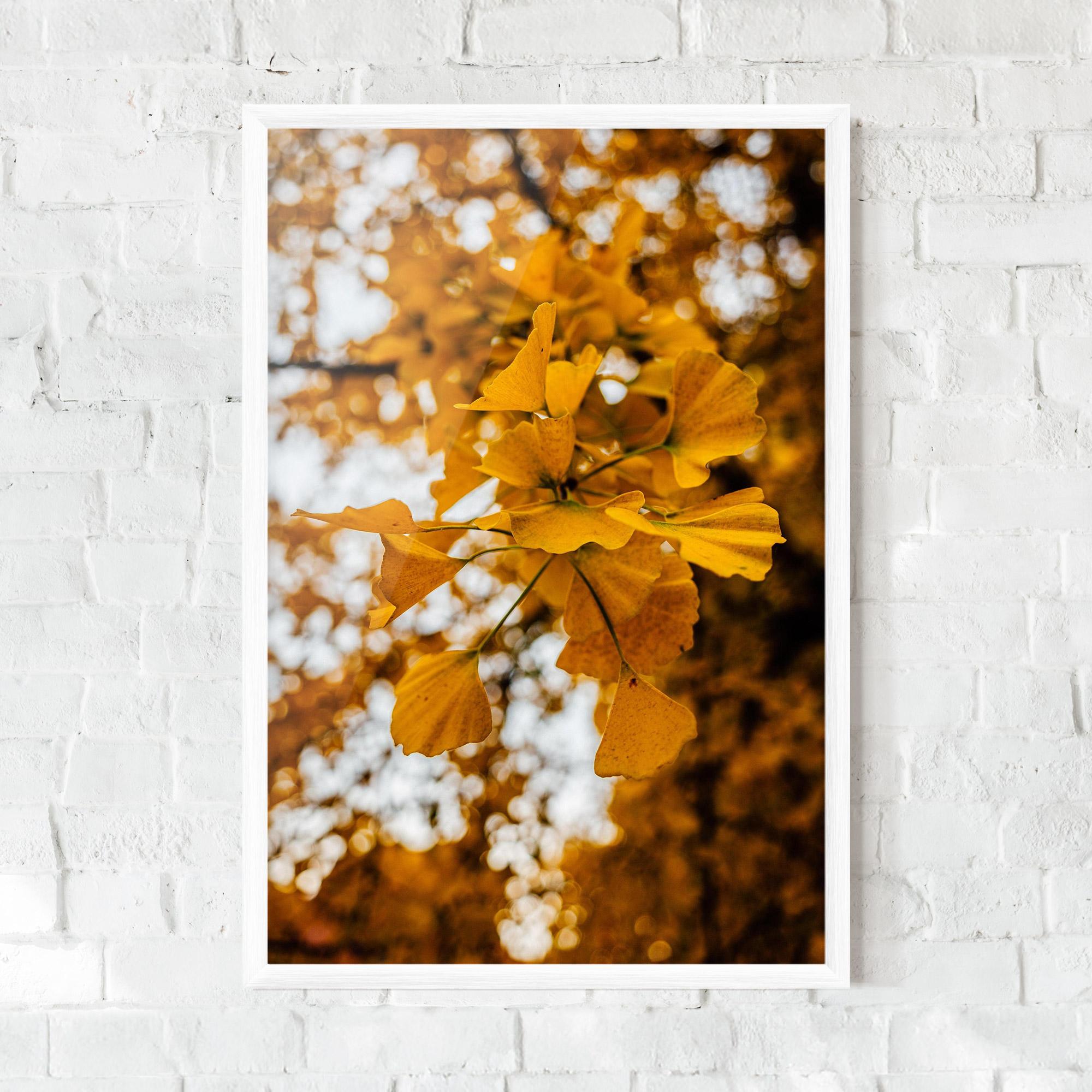 Gerahmte Poster Strong Yellow Leaves mockup 0