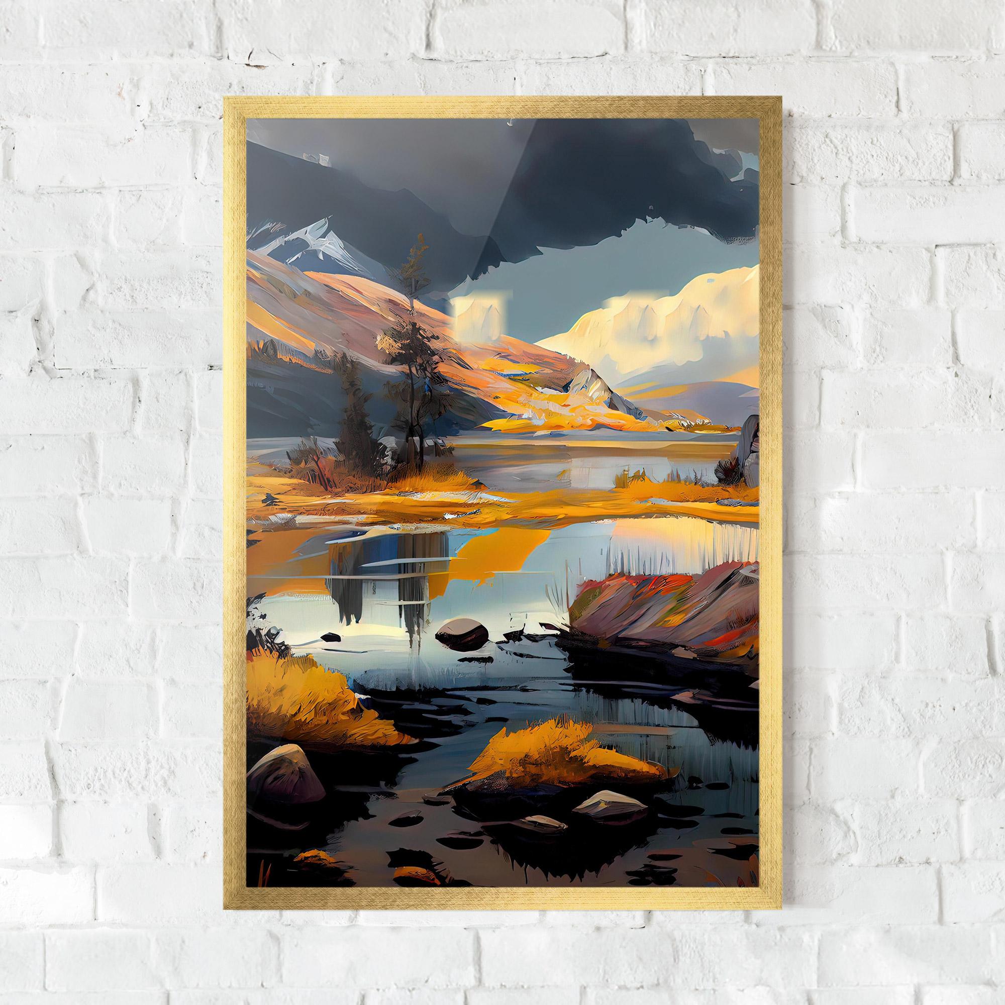 Gerahmte Poster Autumn Landscape mockup 0