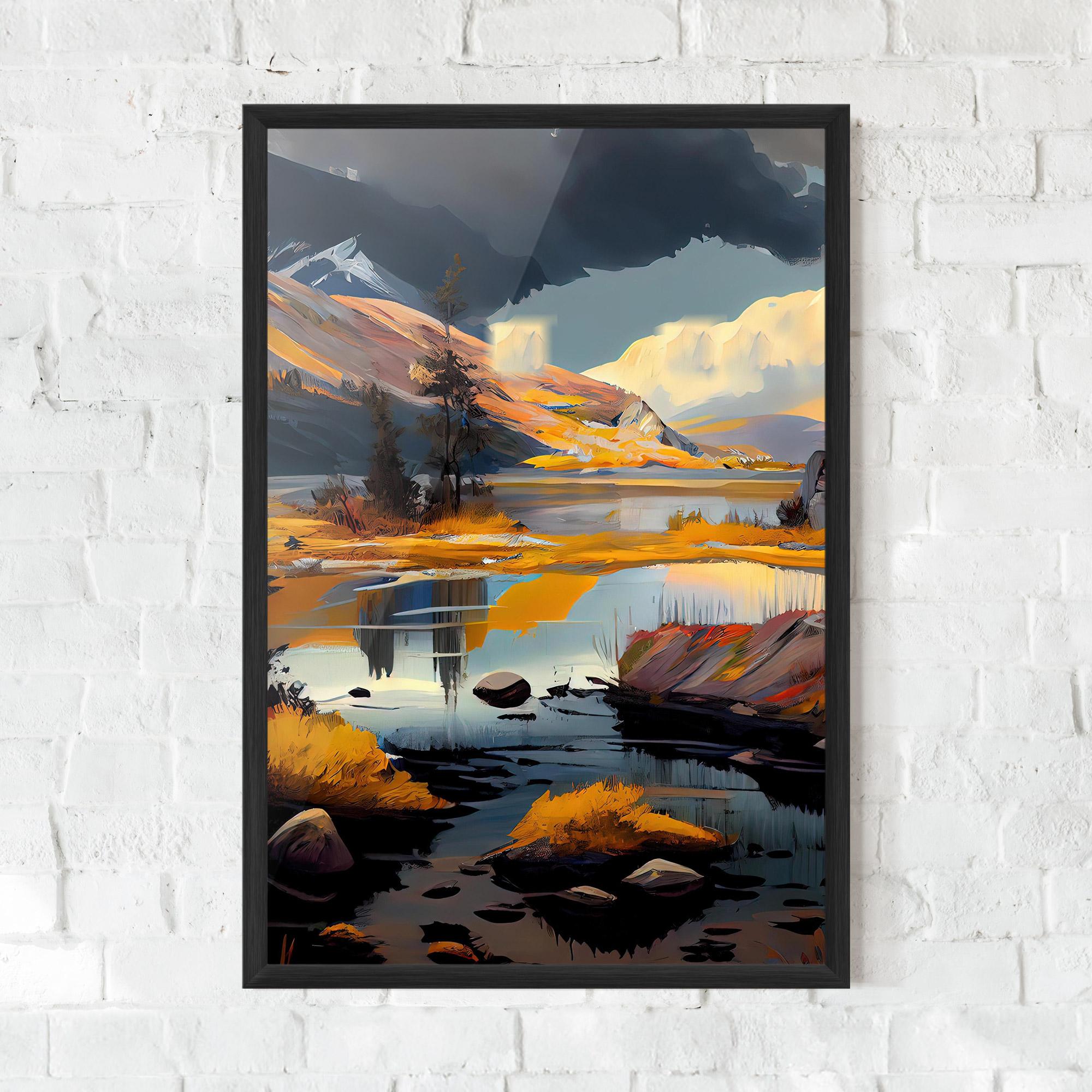 Gerahmte Poster Autumn Landscape mockup 0