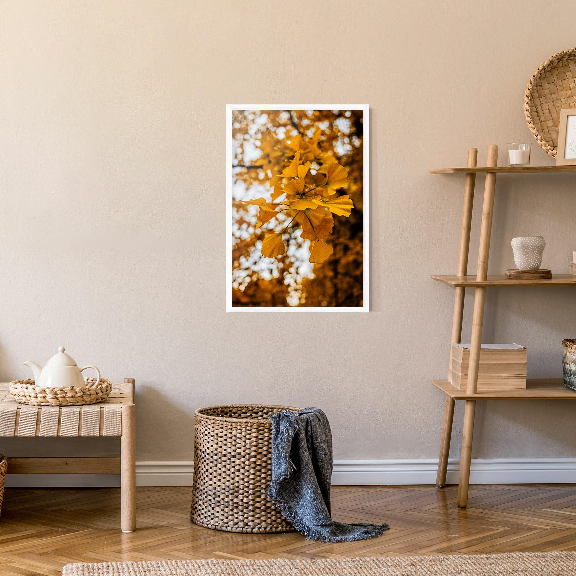 Gerahmte Poster Strong Yellow Leaves mockup 9