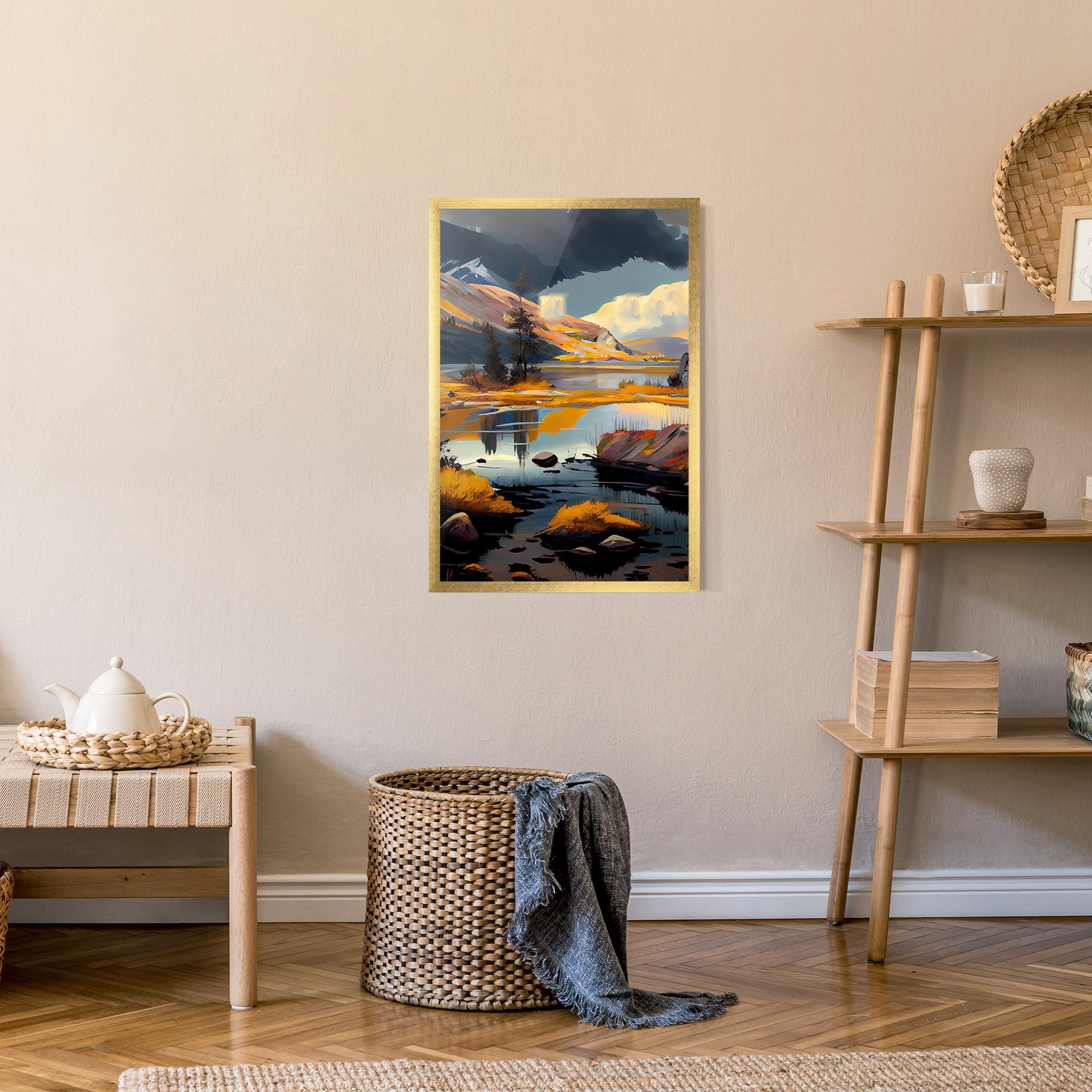 Gerahmte Poster Autumn Landscape mockup 9