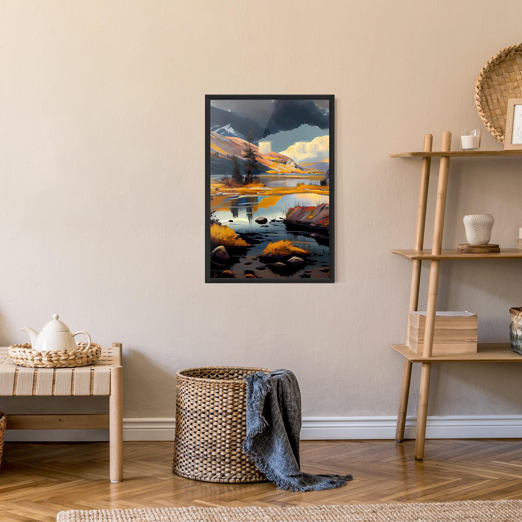 Gerahmte Poster Autumn Landscape mockup 9