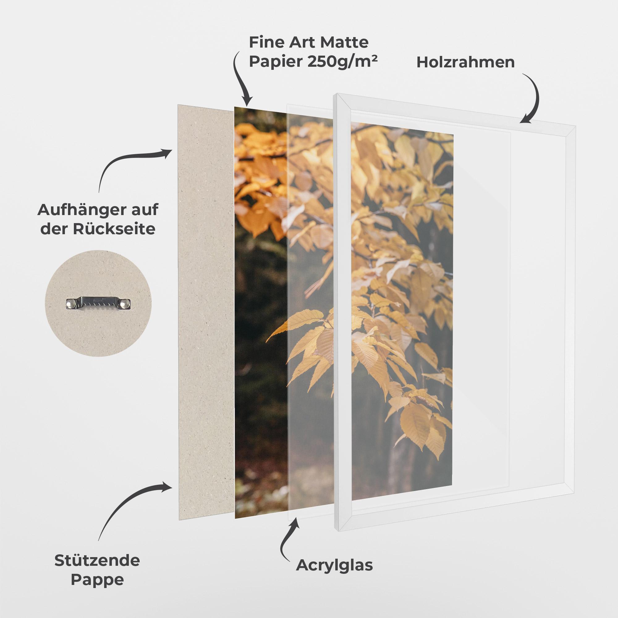 Gerahmte Poster Autumn Nature mockup 1