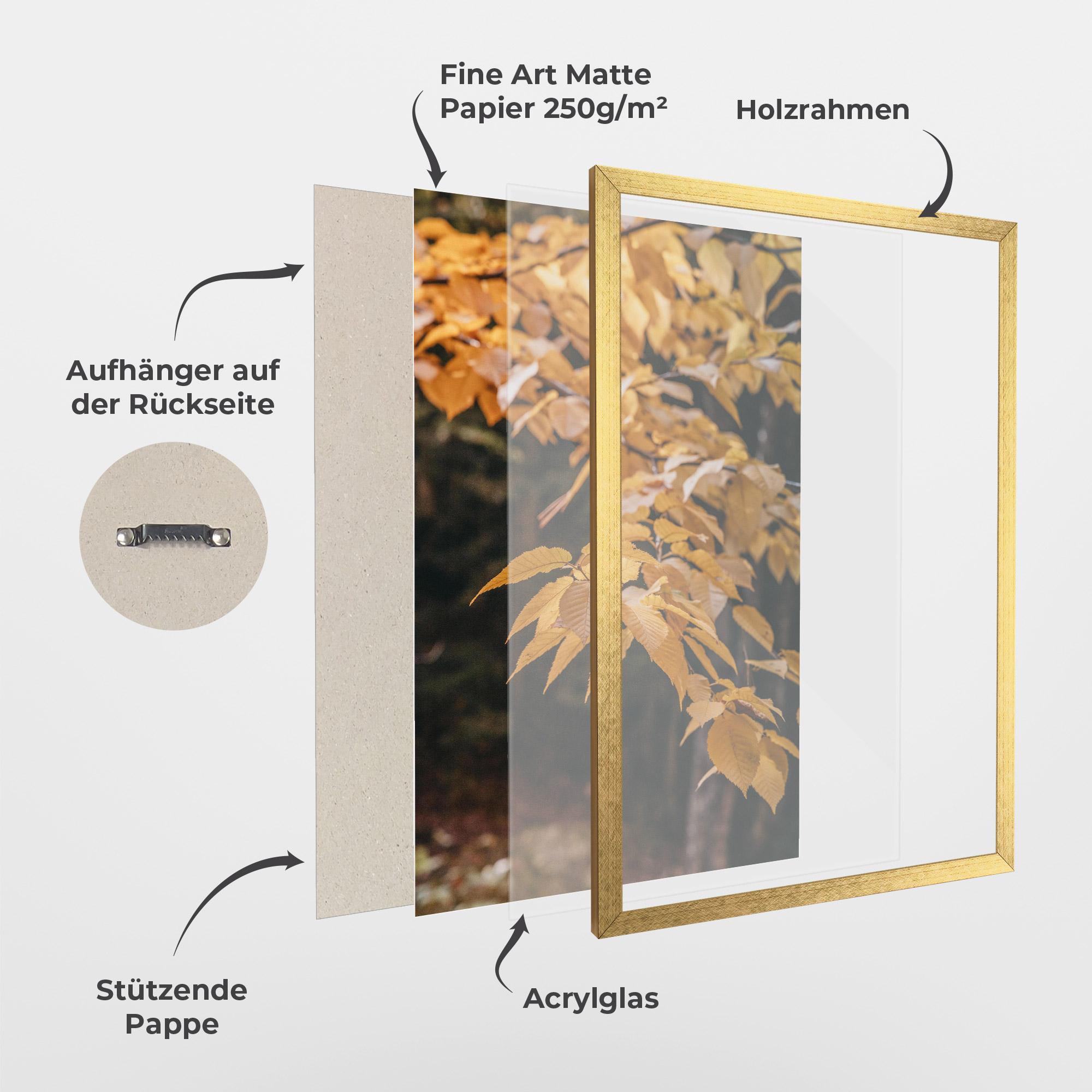 Gerahmte Poster Autumn Nature mockup 1