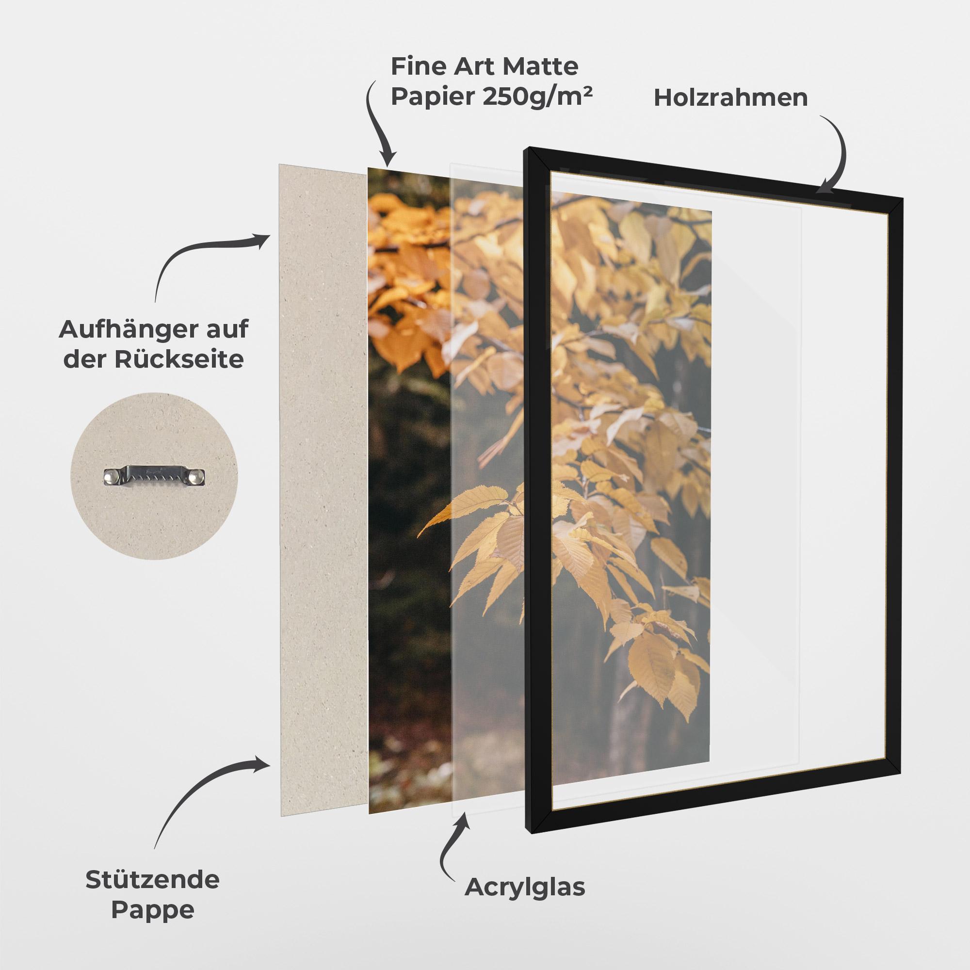 Gerahmte Poster Autumn Nature mockup 1