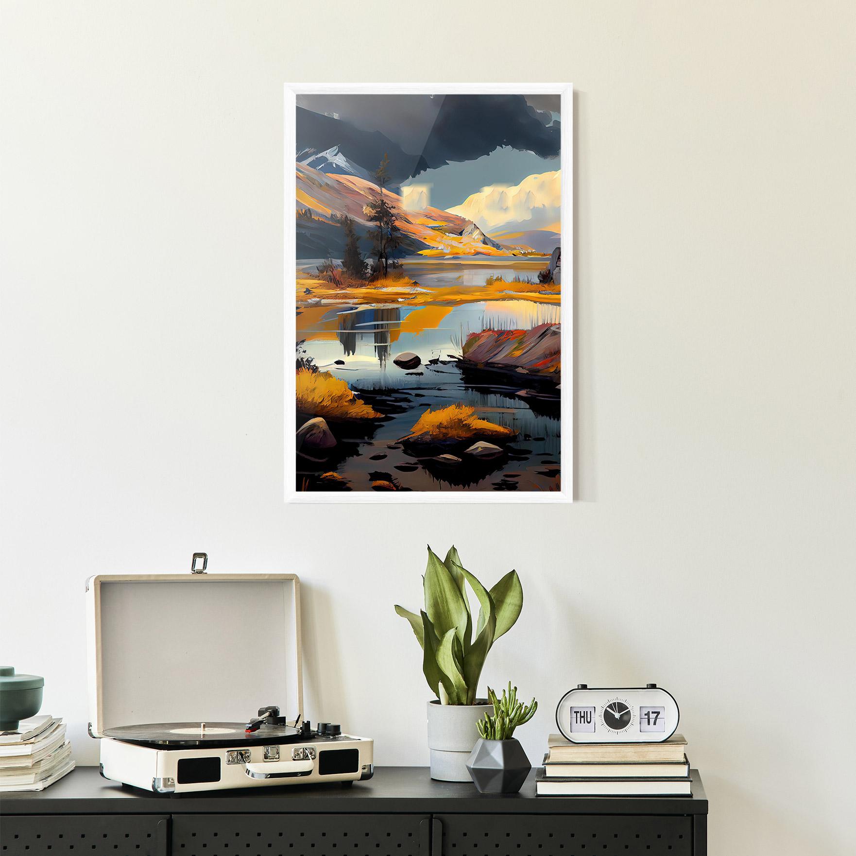 Gerahmte Poster Autumn Landscape mockup 2