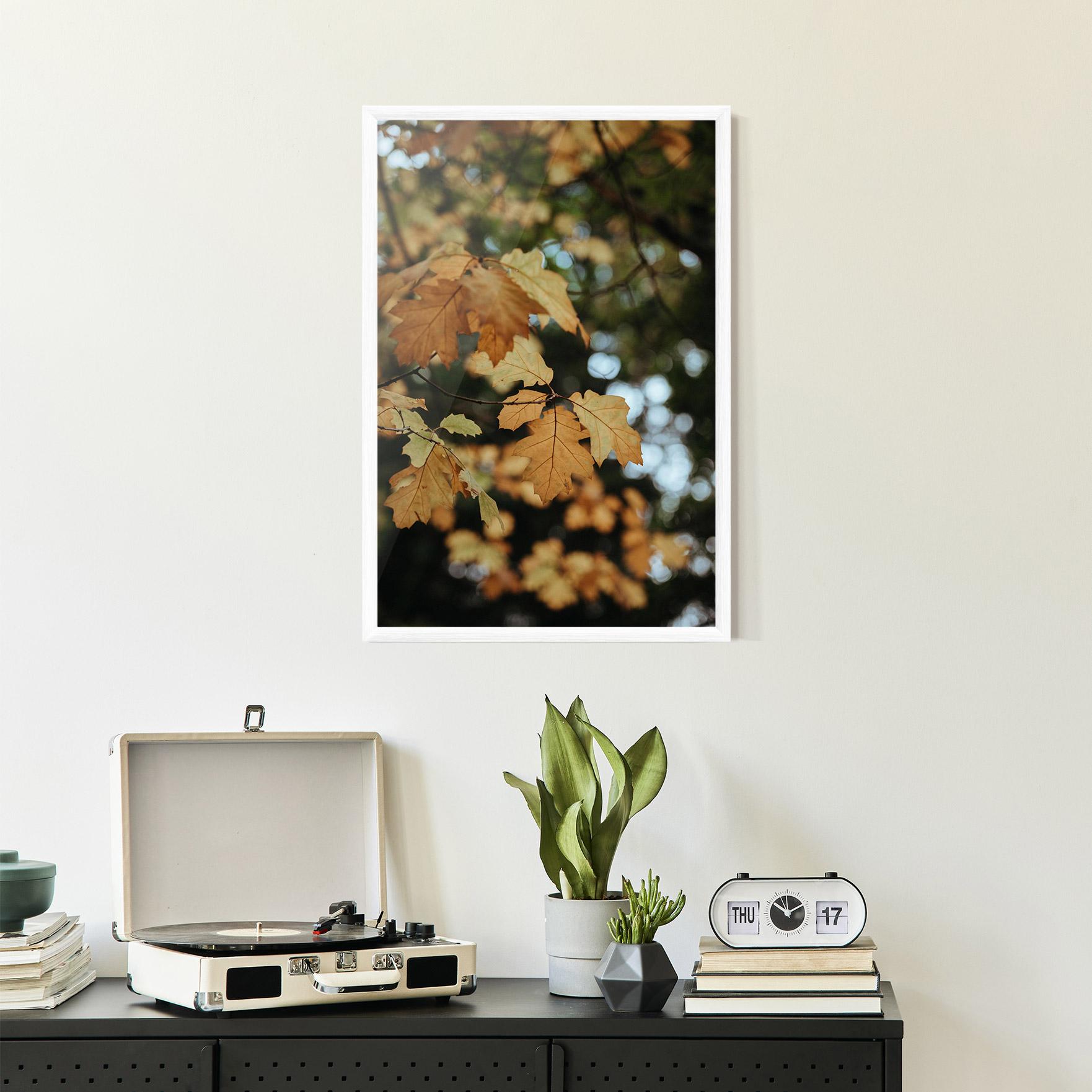 Gerahmte Poster Brown Leaves mockup 2