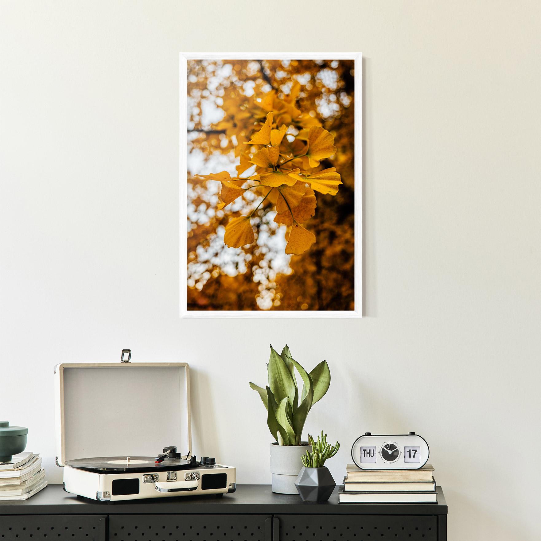 Gerahmte Poster Strong Yellow Leaves mockup 2