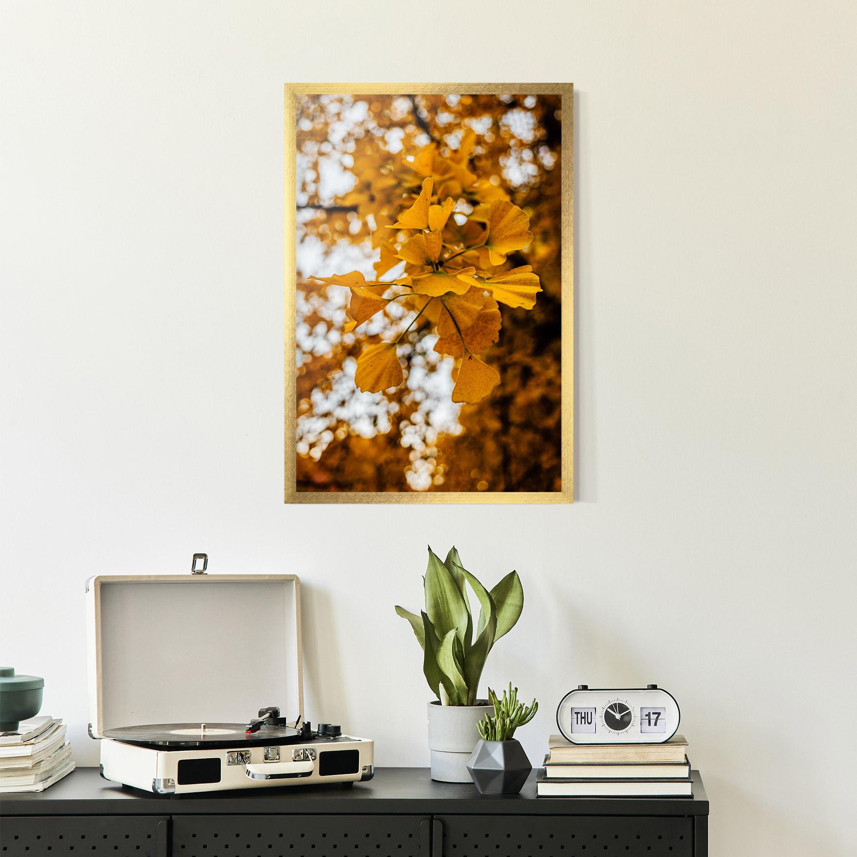 Gerahmte Poster Strong Yellow Leaves mockup 2
