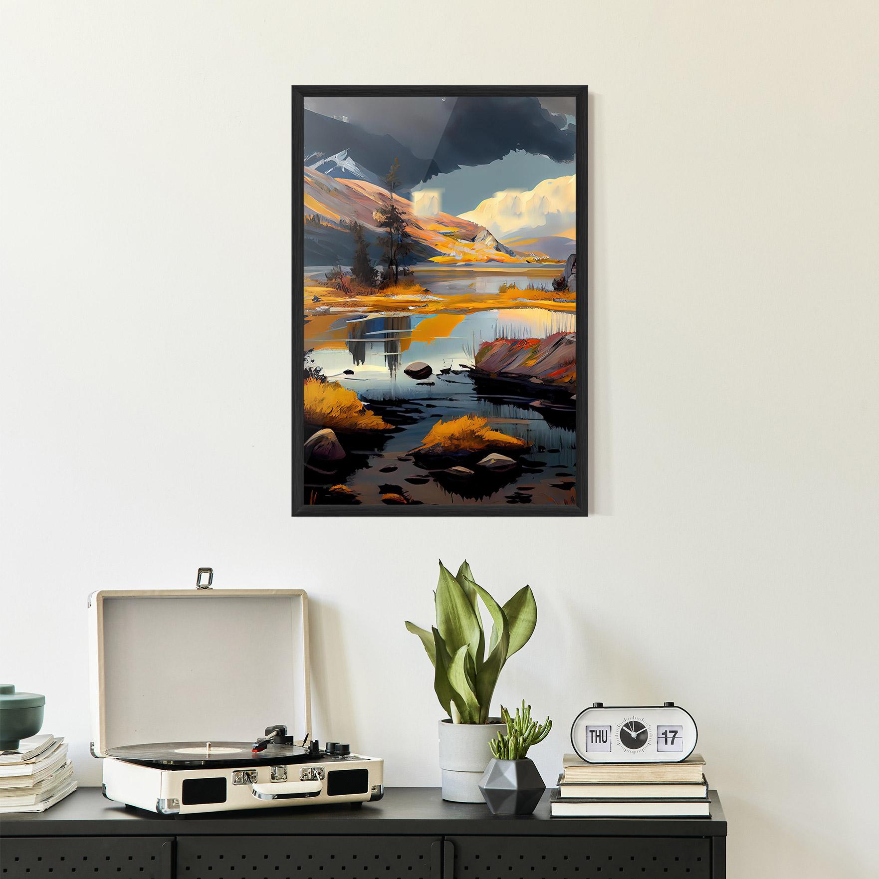 Gerahmte Poster Autumn Landscape mockup 2