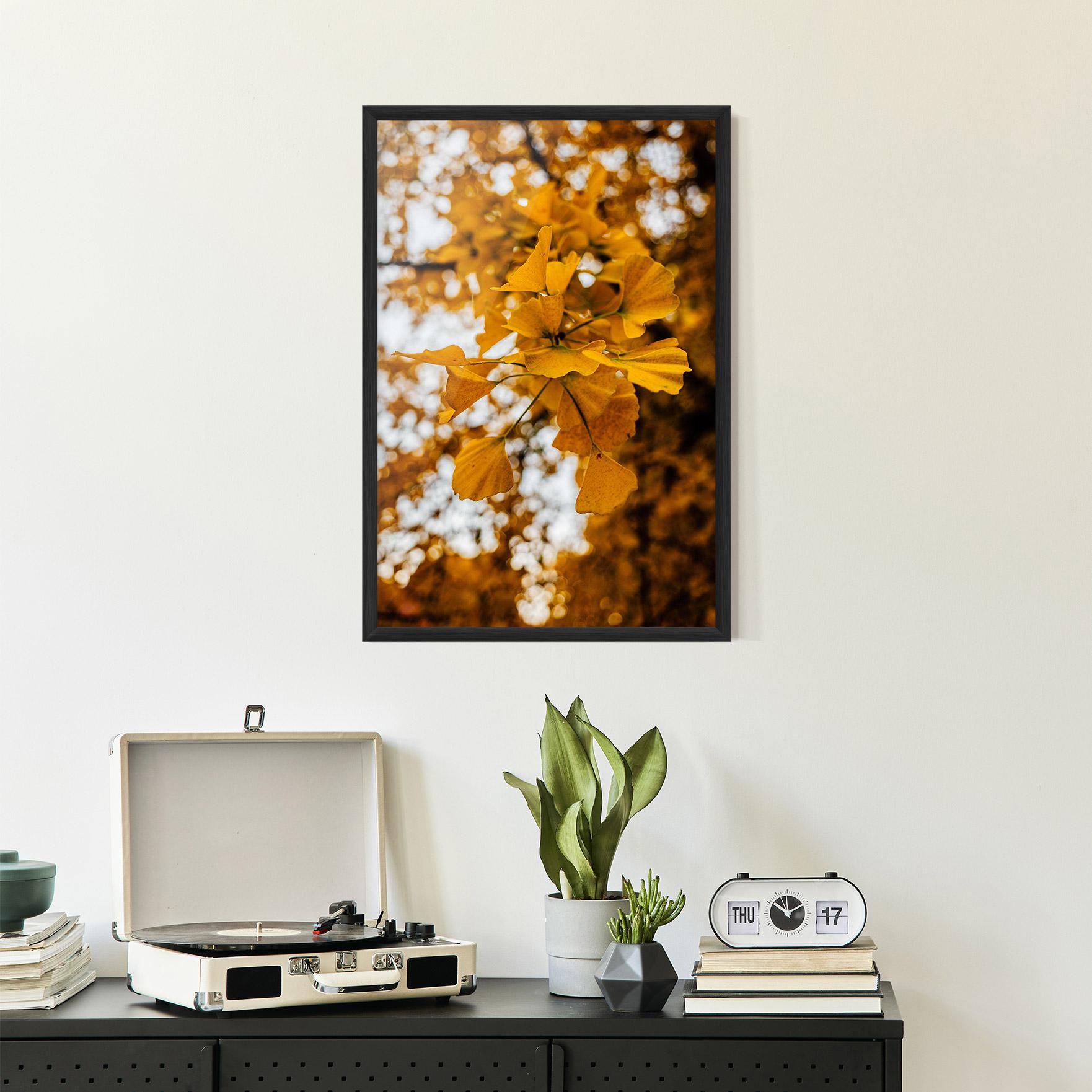 Gerahmte Poster Strong Yellow Leaves mockup 2