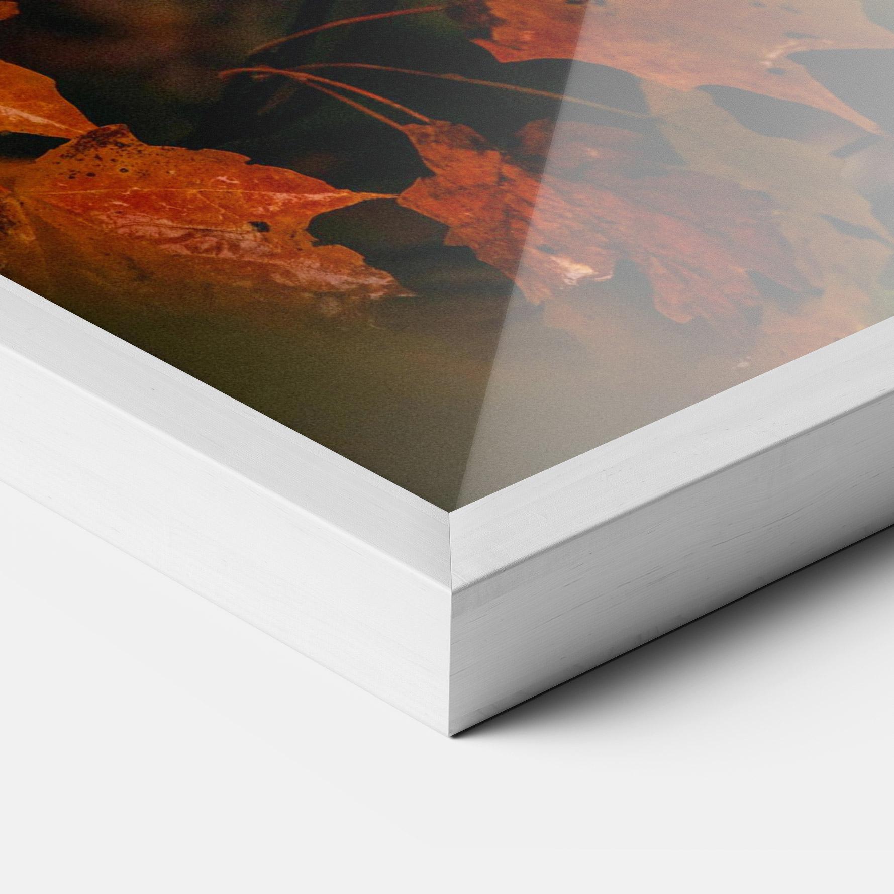 Gerahmte Poster Orange Autumn Leaves mockup 3