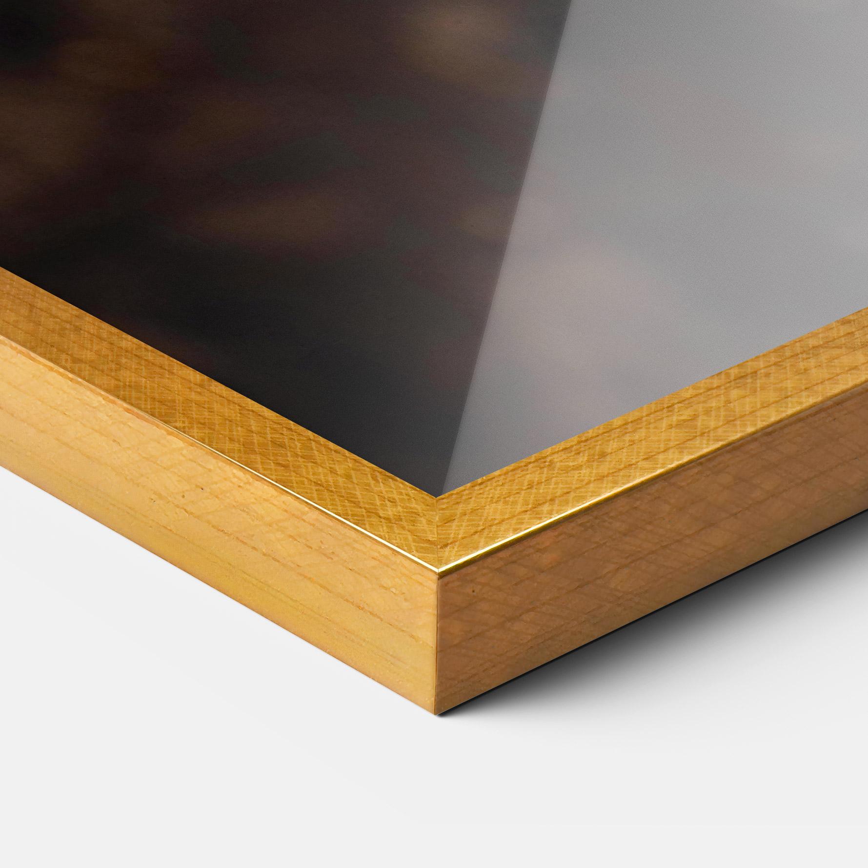 Gerahmte Poster Autumn Brown Leaf mockup 3