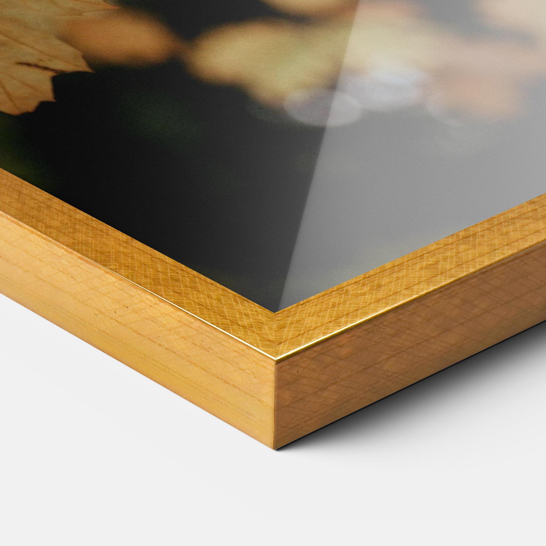 Gerahmte Poster Brown Leaves mockup 3