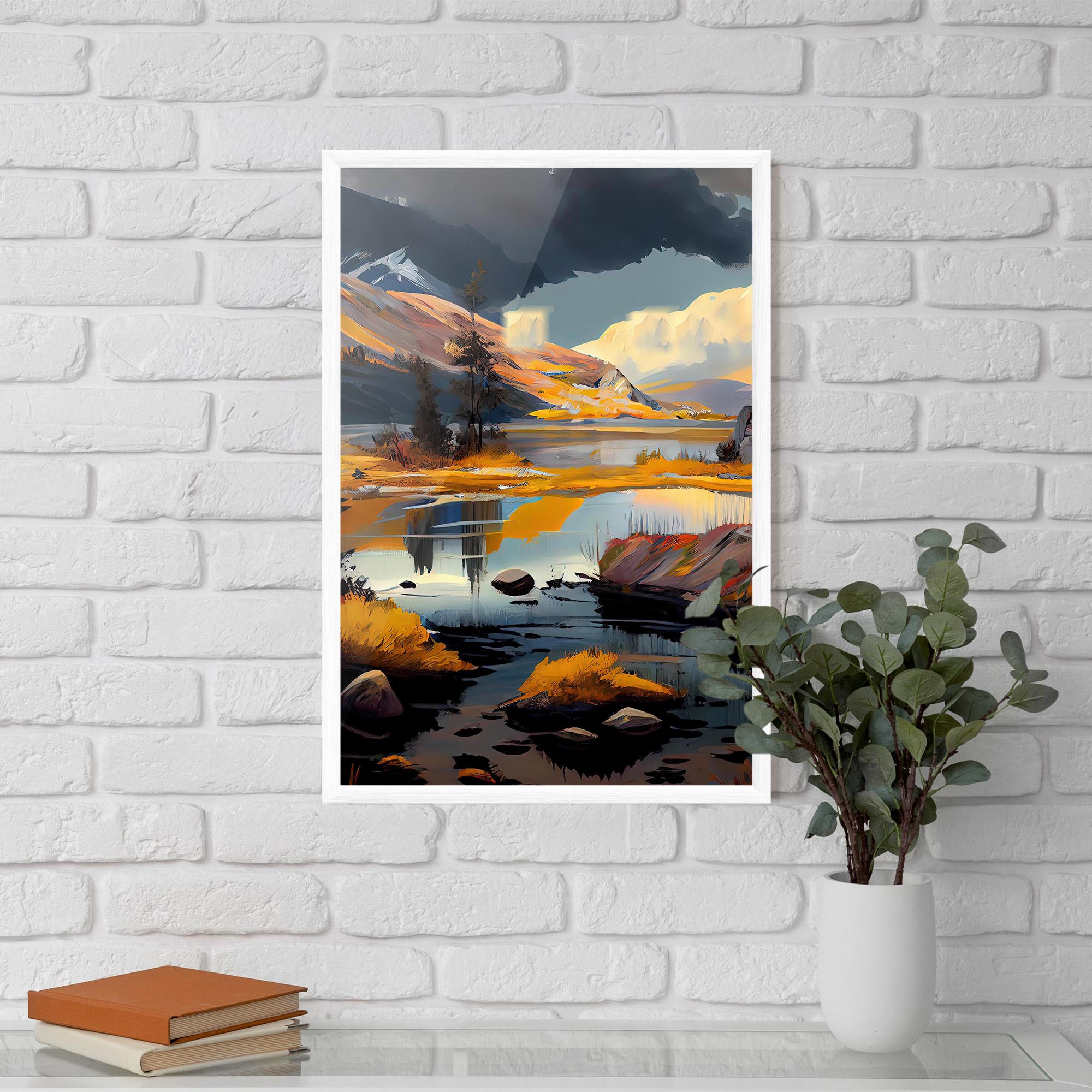 Gerahmte Poster Autumn Landscape mockup 5