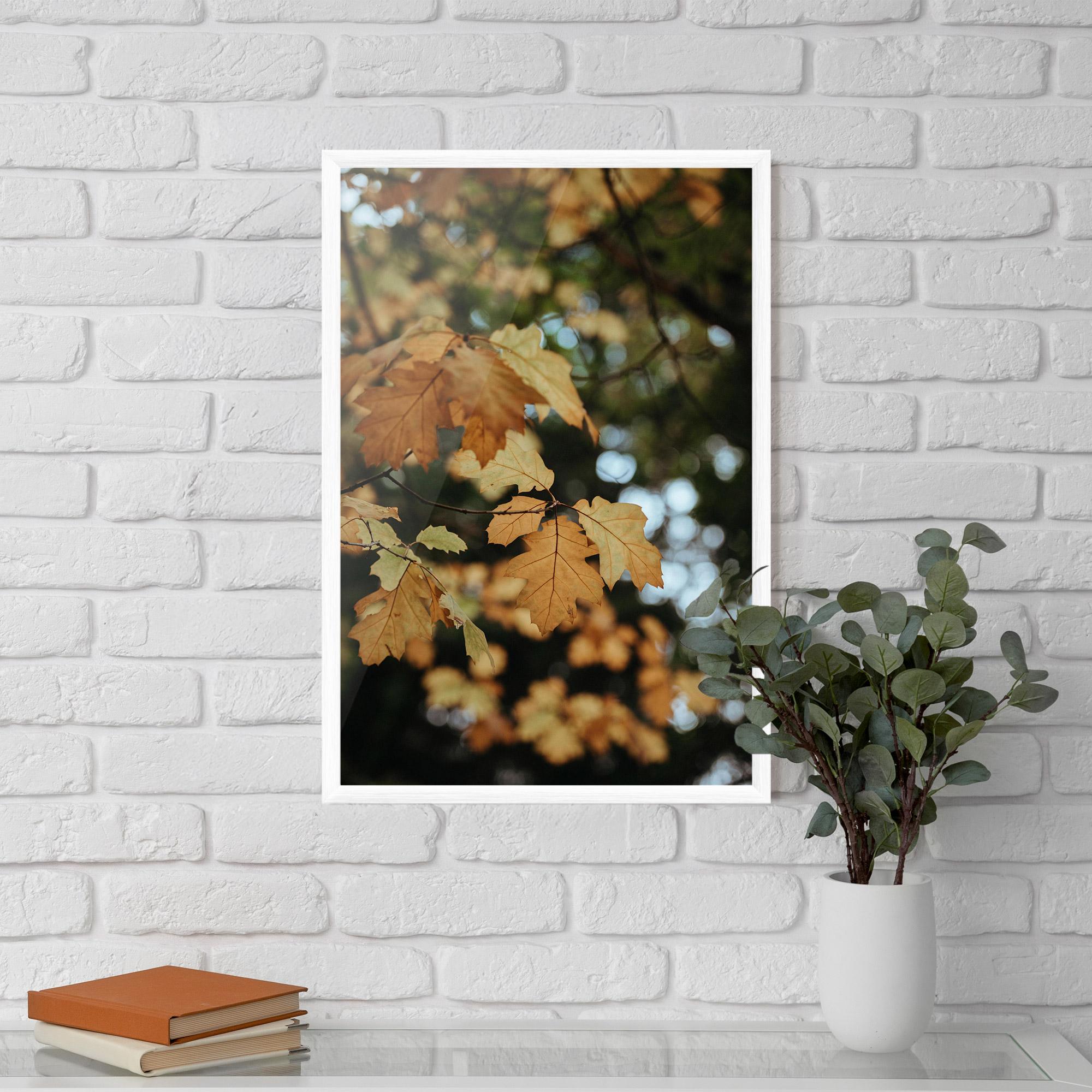 Gerahmte Poster Brown Leaves mockup 5