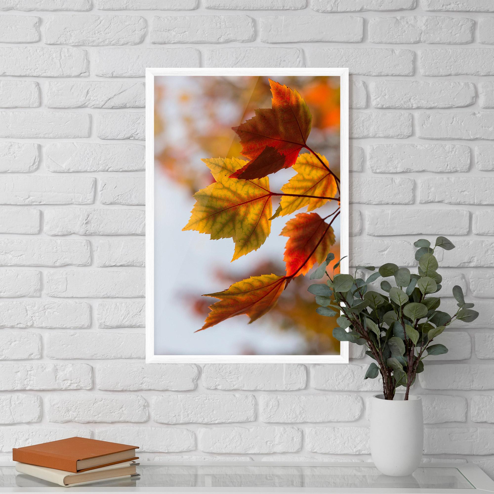 Gerahmte Poster Red Yellow Autumn mockup 5